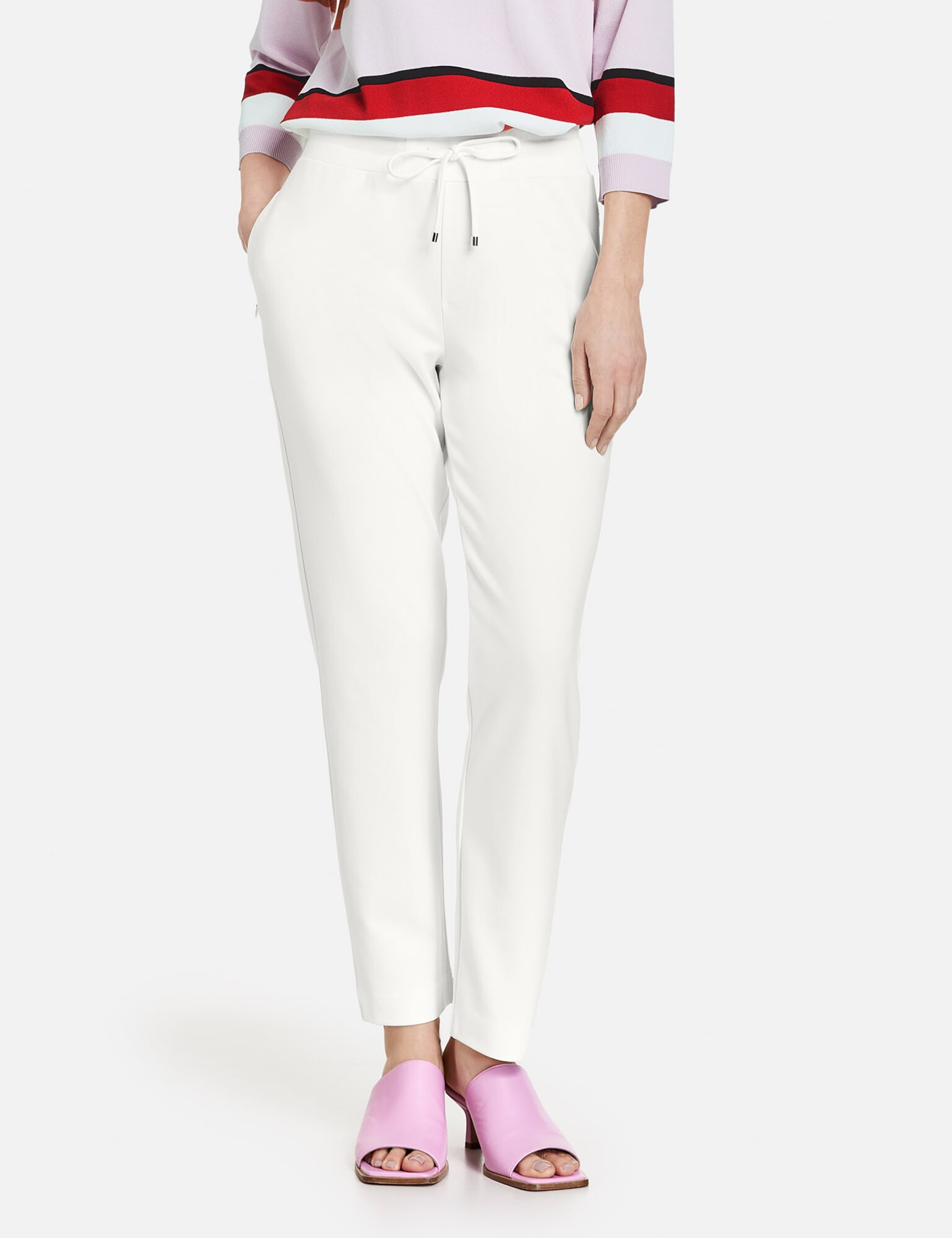 GERRY WEBER Pantaloni alb murdar - Pled.ro