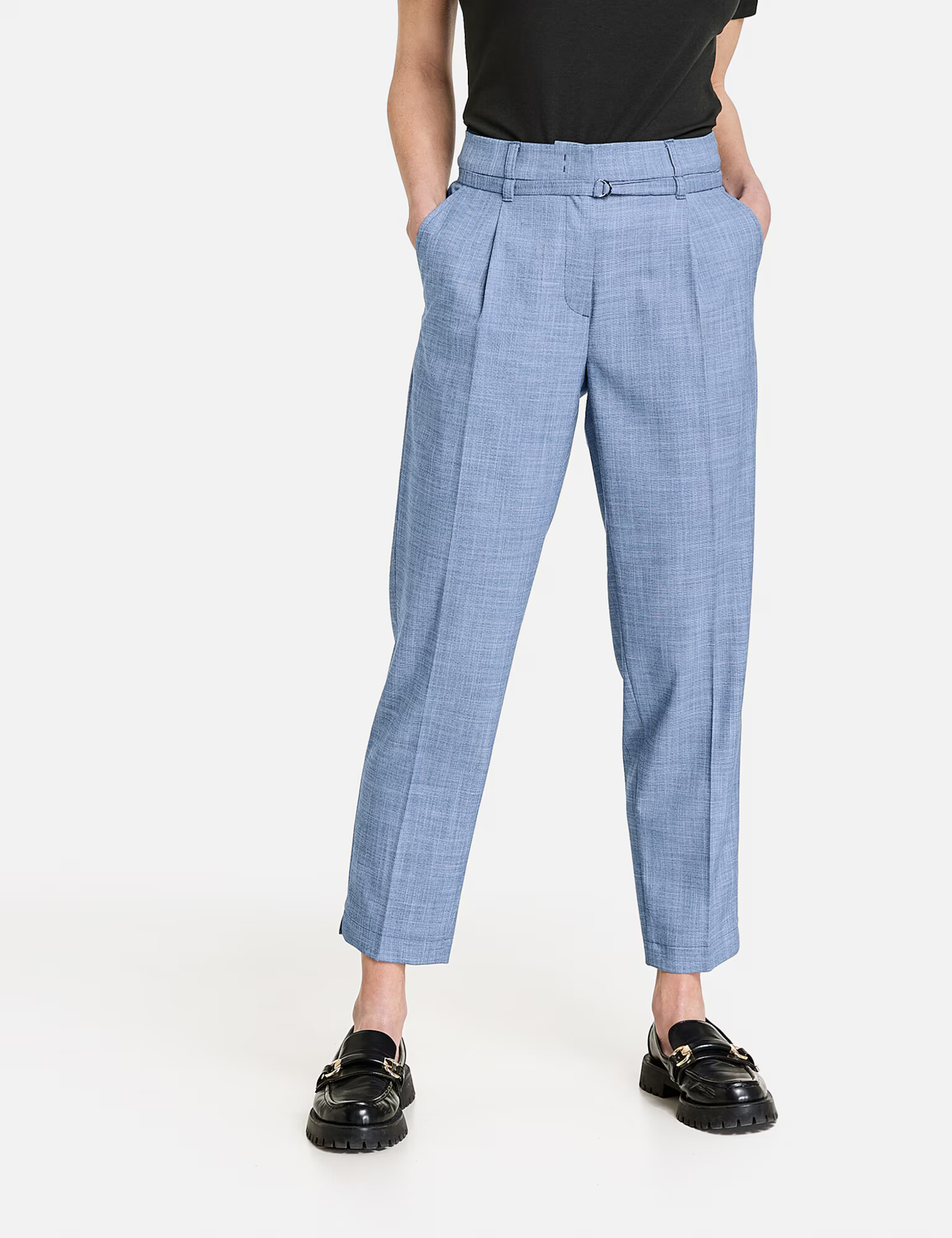 GERRY WEBER Pantaloni cu dungă albastru / albastru deschis - Pled.ro