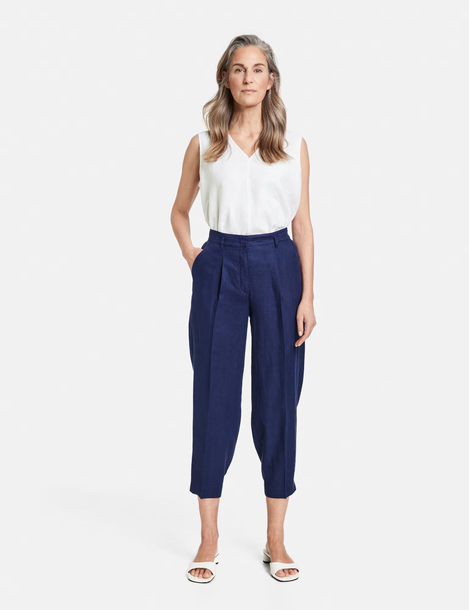 GERRY WEBER Pantaloni cutați albastru marin - Pled.ro