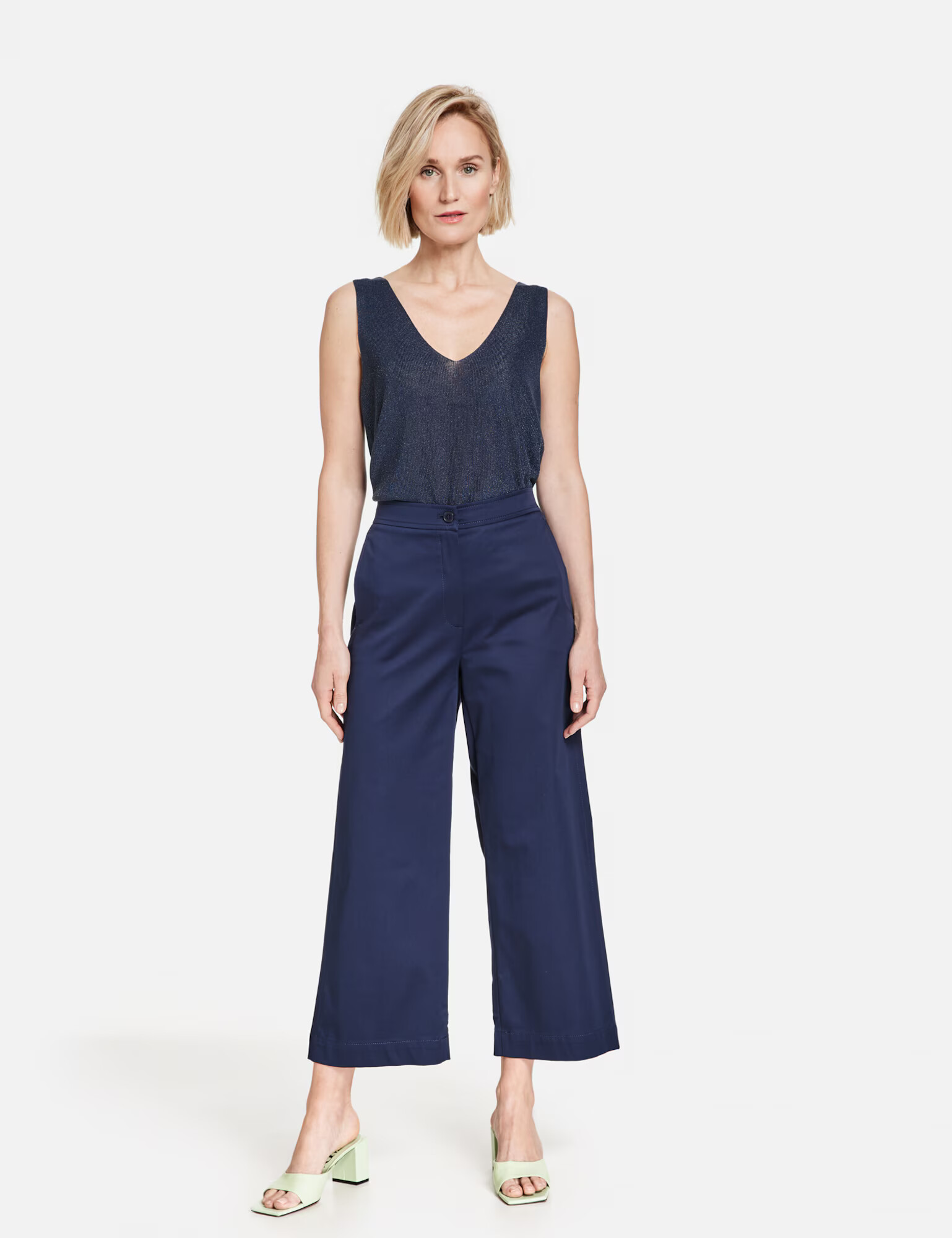 GERRY WEBER Pantaloni cu dungă azur - Pled.ro