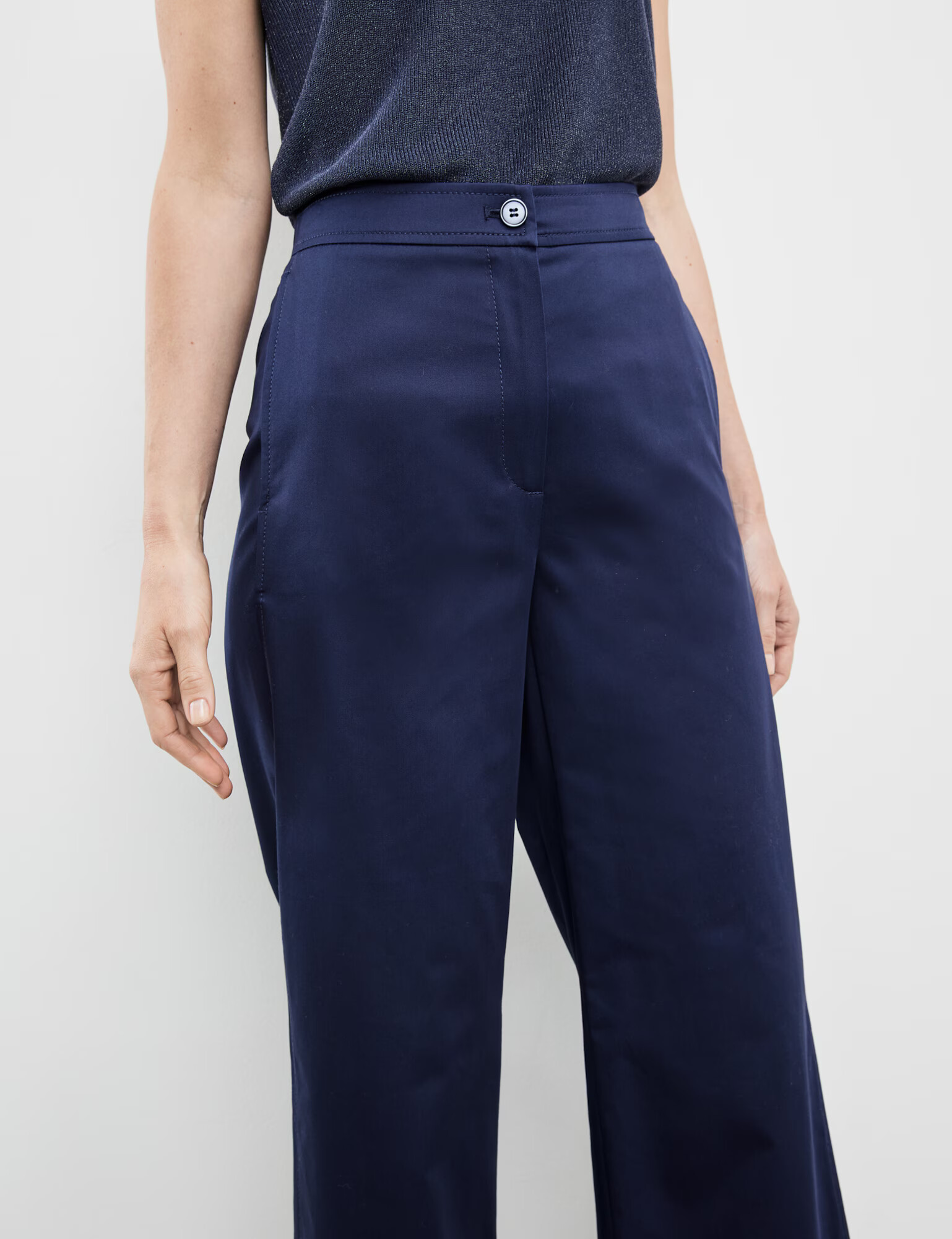 GERRY WEBER Pantaloni cu dungă azur - Pled.ro