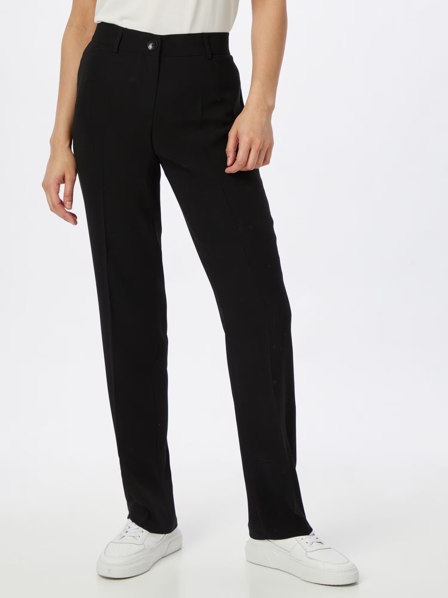 GERRY WEBER Pantaloni cu dungă 'Tuch' negru - Pled.ro