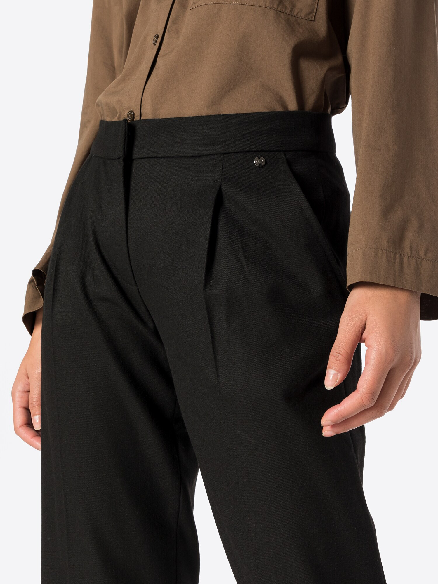 GERRY WEBER Pantaloni cutați negru - Pled.ro