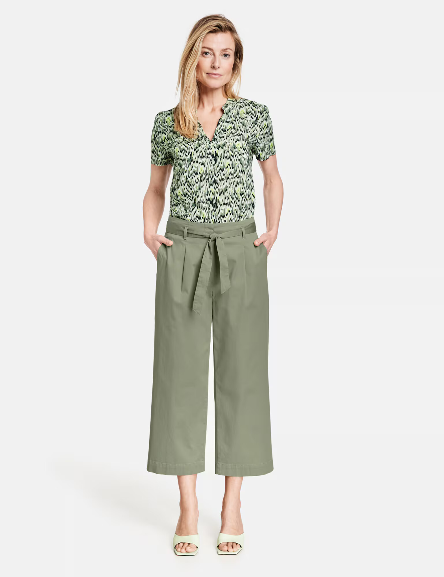 GERRY WEBER Pantaloni cutați oliv - Pled.ro