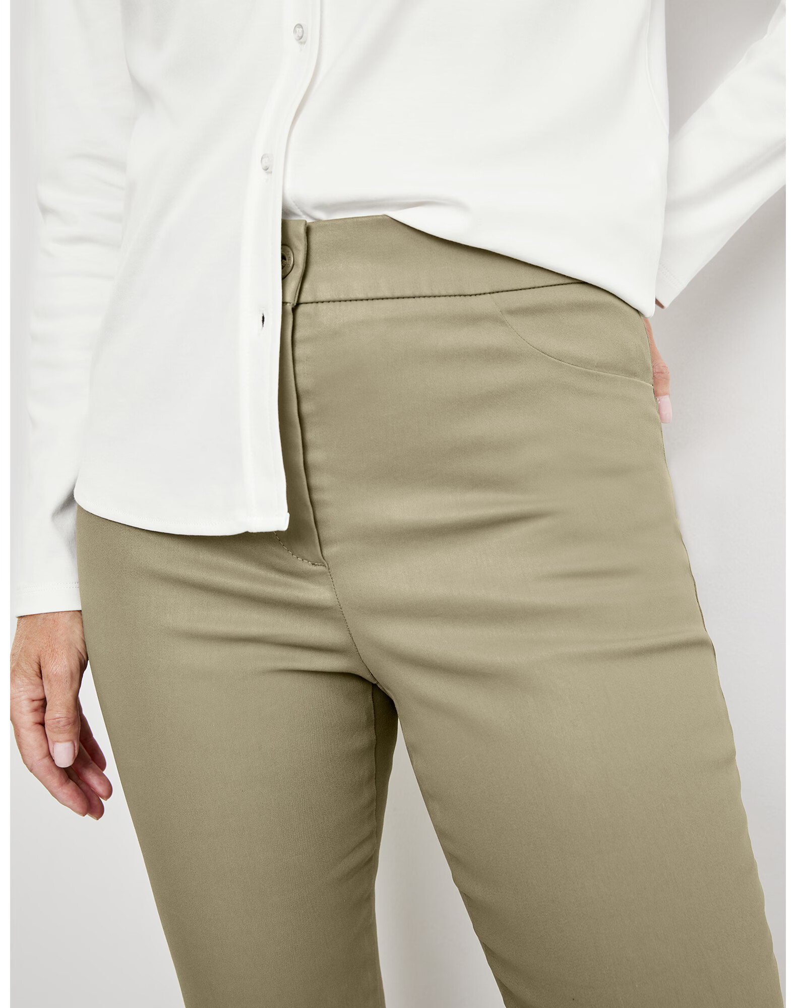 GERRY WEBER Pantaloni gri deschis - Pled.ro