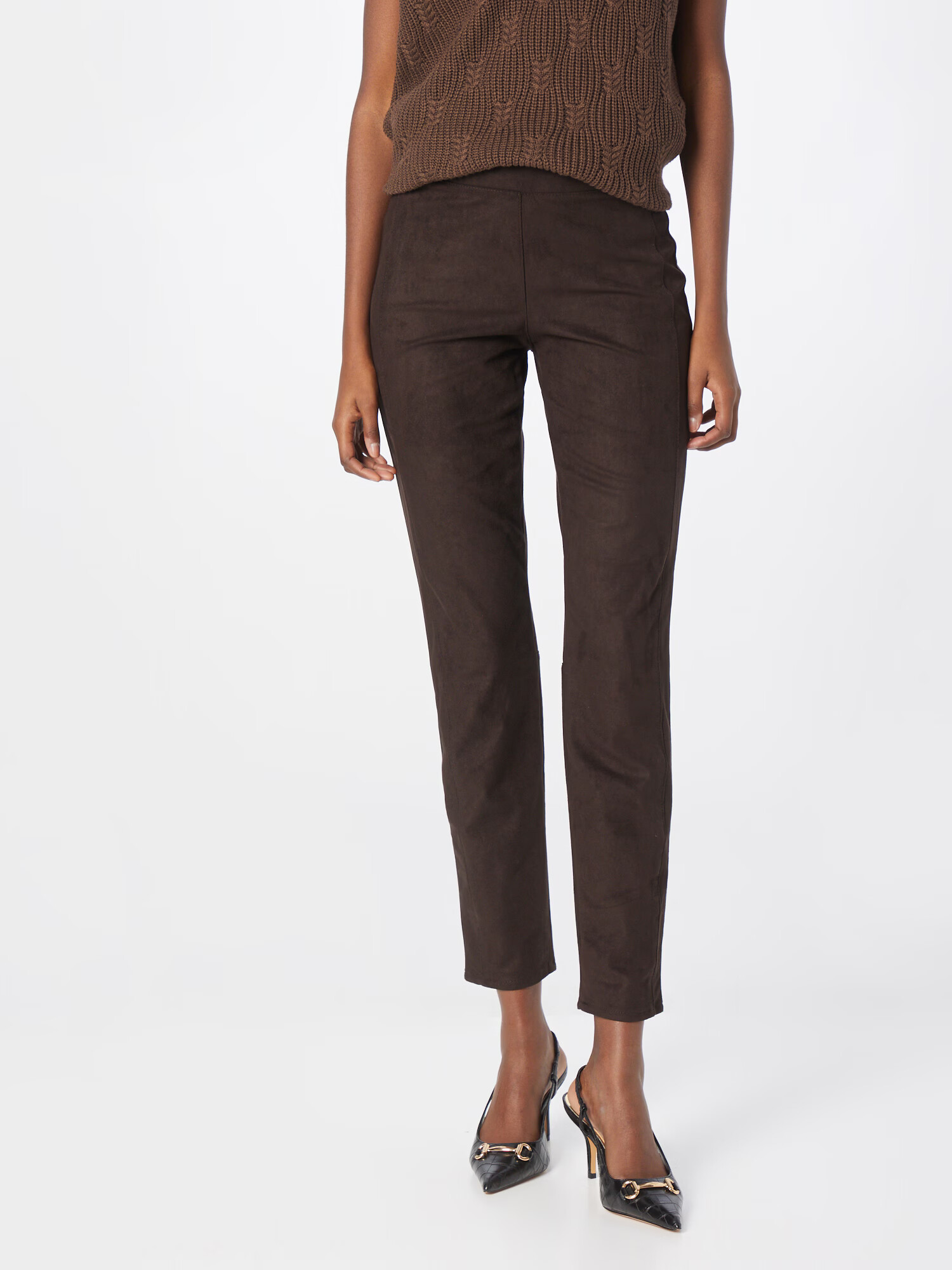 GERRY WEBER Pantaloni 'Natural Me' maro închis - Pled.ro