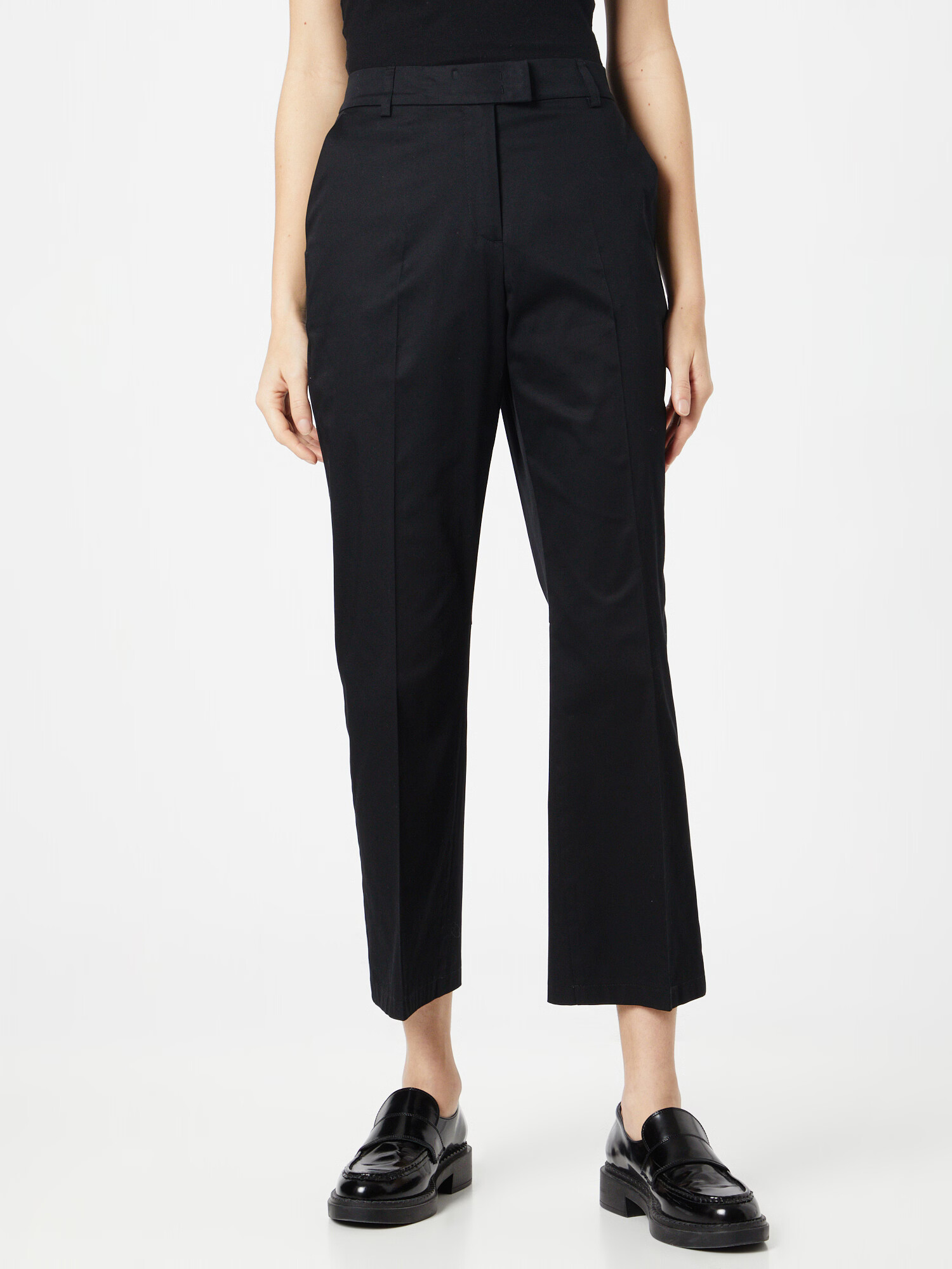 GERRY WEBER Pantaloni cu dungă negru - Pled.ro