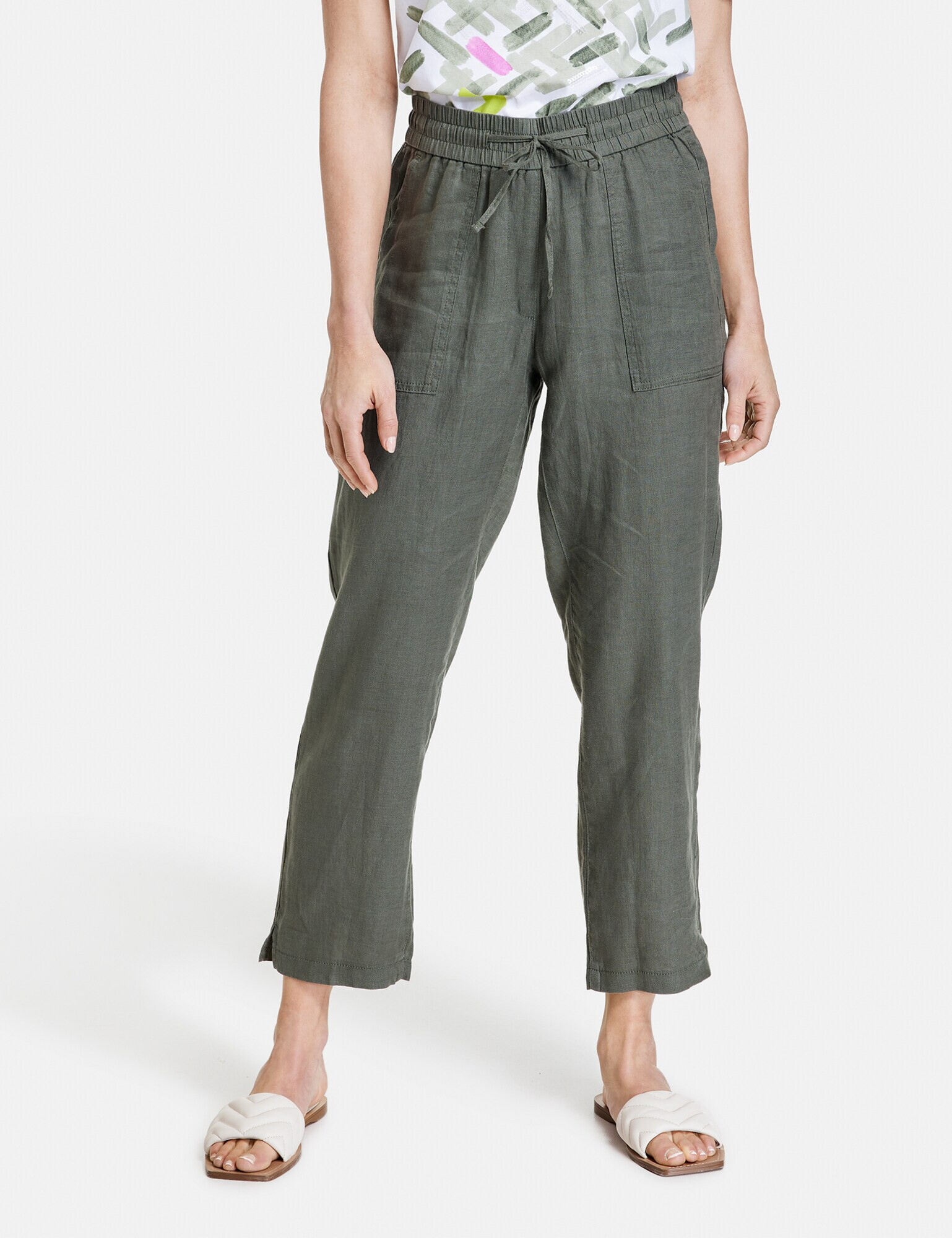 GERRY WEBER Pantaloni oliv - Pled.ro