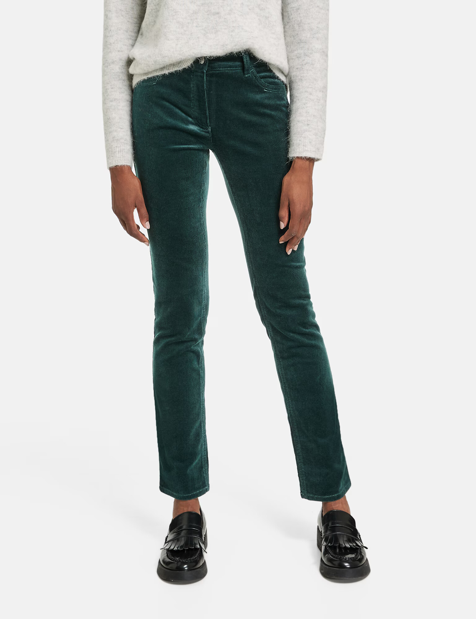 GERRY WEBER Pantaloni gri / verde închis - Pled.ro