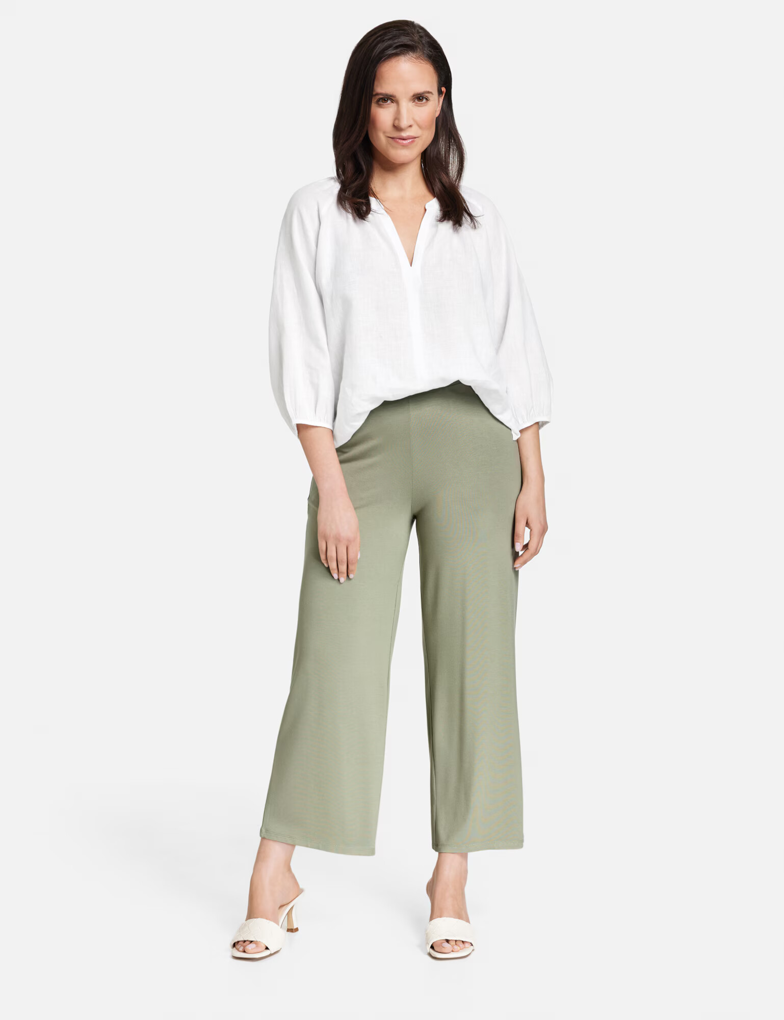 GERRY WEBER Pantaloni verde măr - Pled.ro