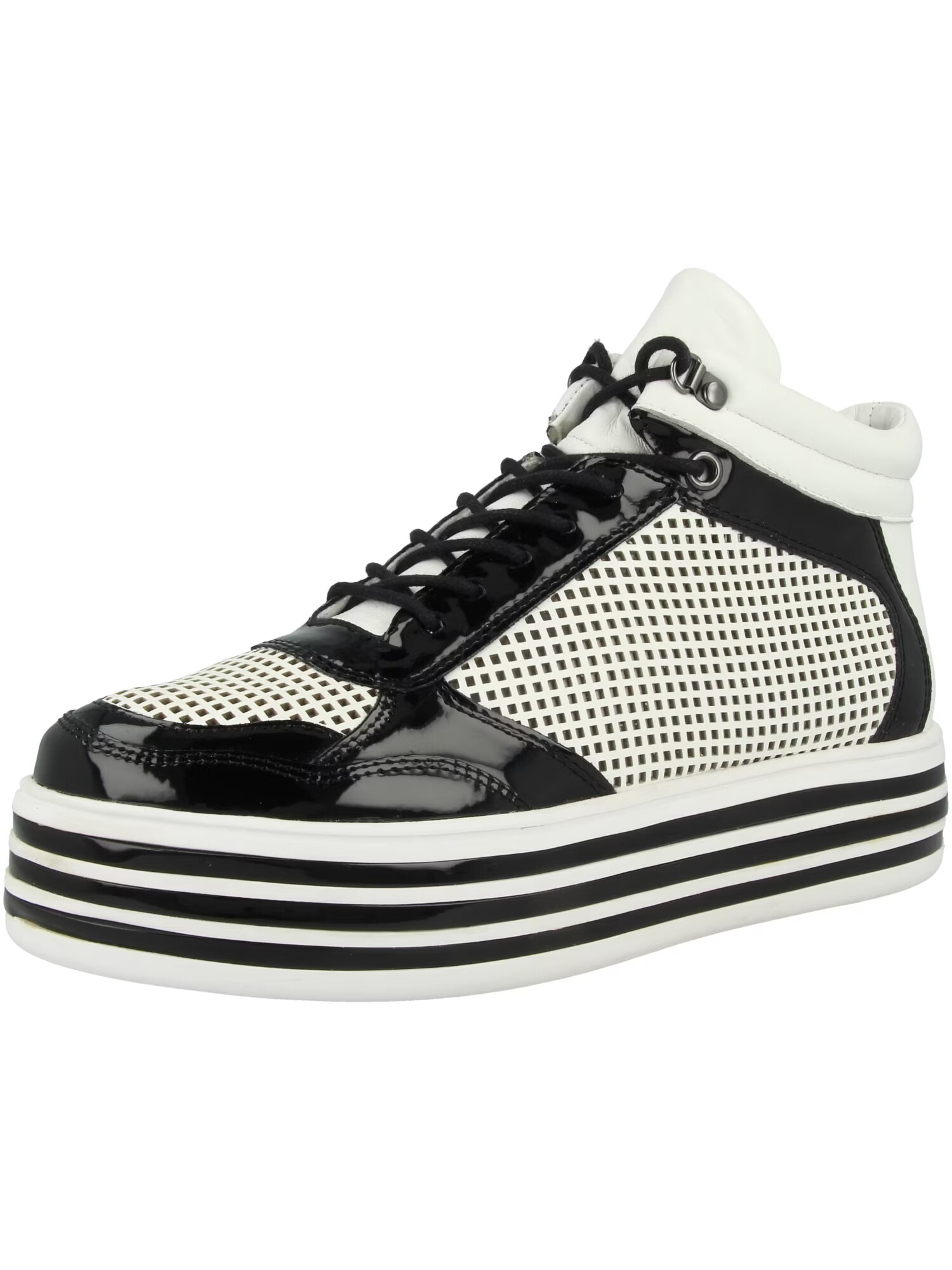 GERRY WEBER Sneaker înalt 'Novara 04' negru / alb - Pled.ro