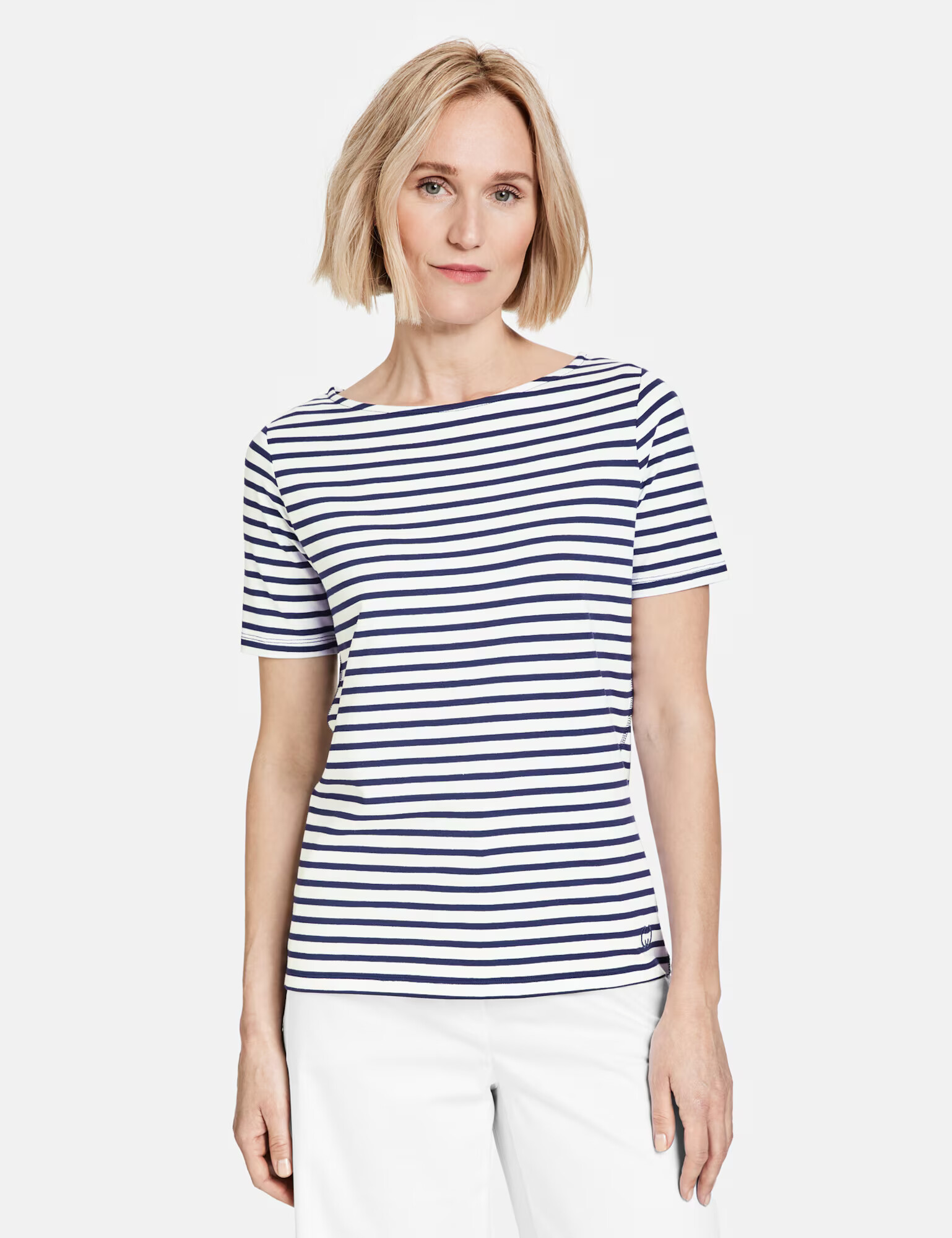 GERRY WEBER Tricou albastru / alb - Pled.ro