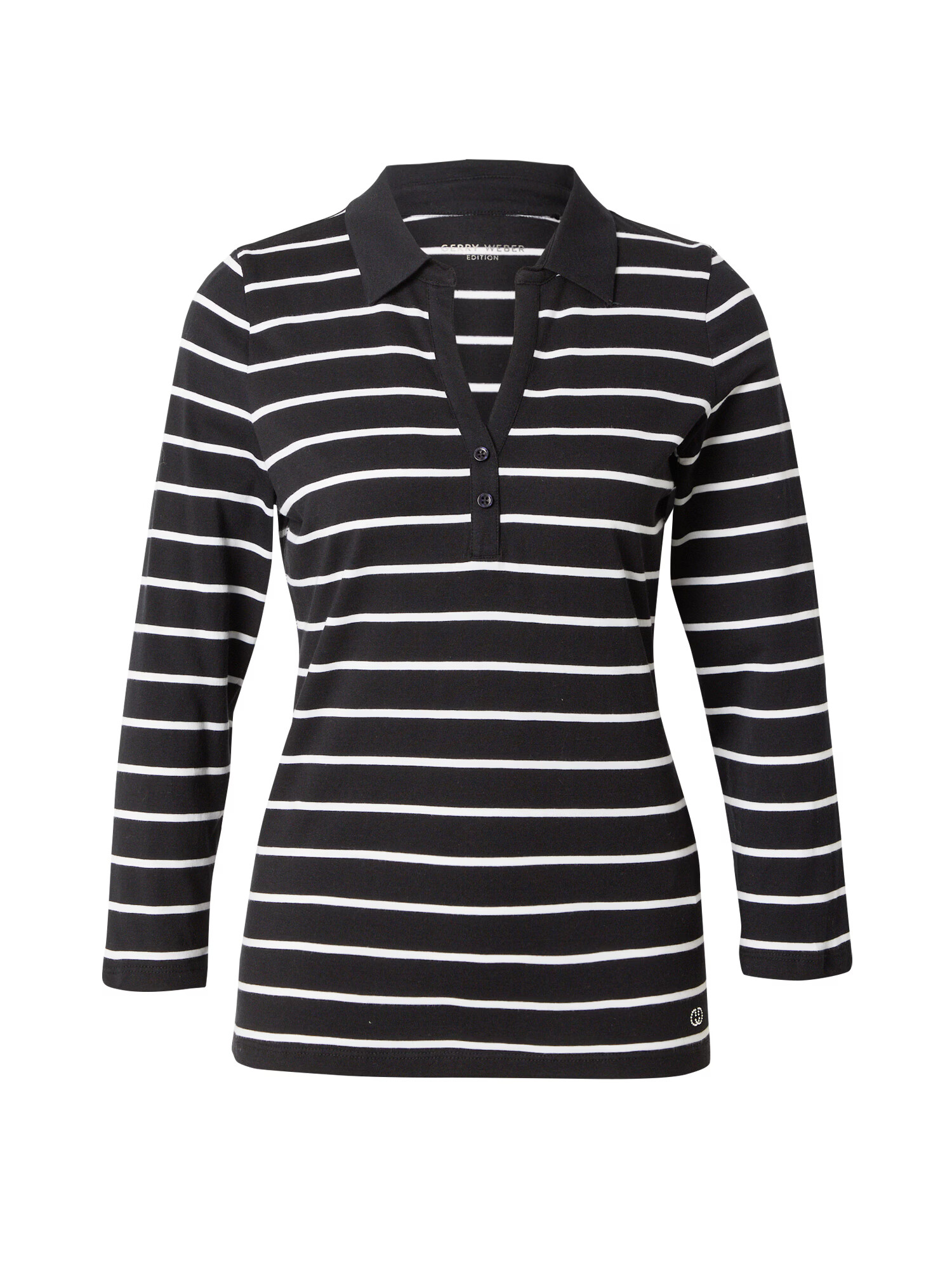 GERRY WEBER Tricou negru / alb - Pled.ro