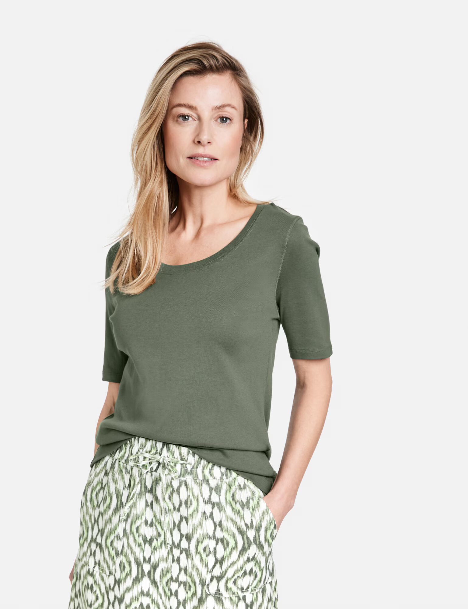 GERRY WEBER Tricou oliv - Pled.ro