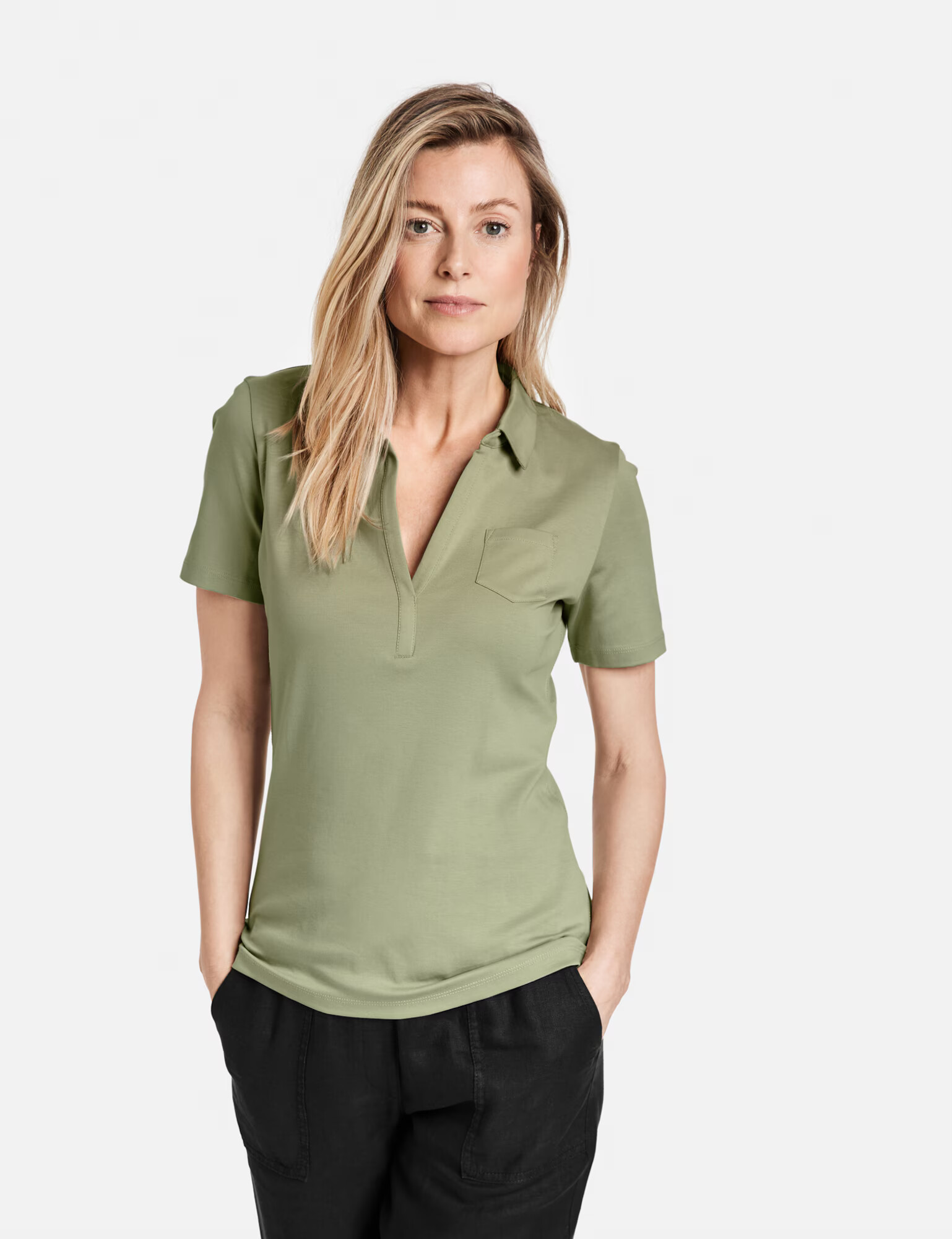 GERRY WEBER Tricou oliv - Pled.ro