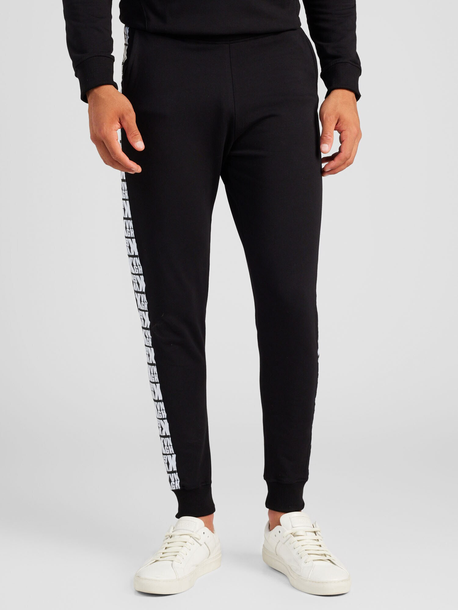 Gianni Kavanagh Pantaloni negru / alb - Pled.ro