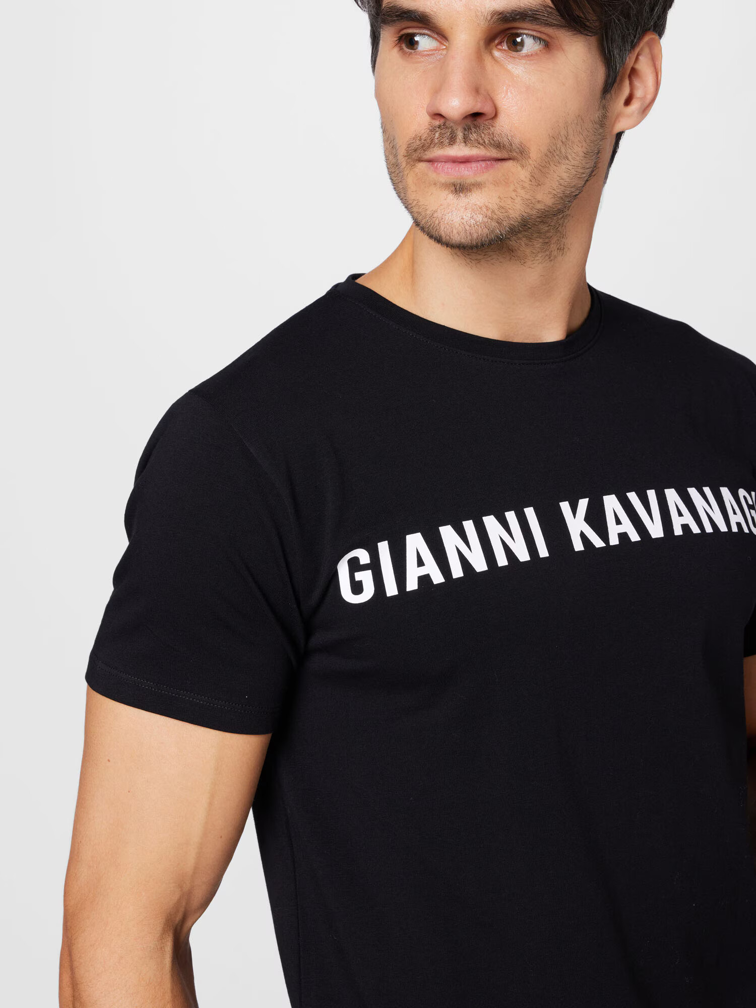 Gianni Kavanagh Tricou negru / alb - Pled.ro