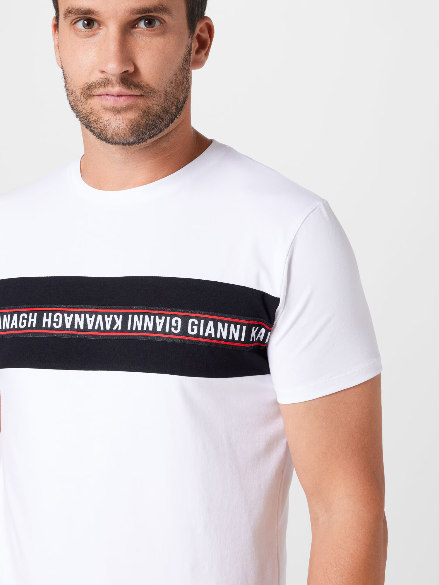 Gianni Kavanagh Tricou roșu / negru / alb - Pled.ro