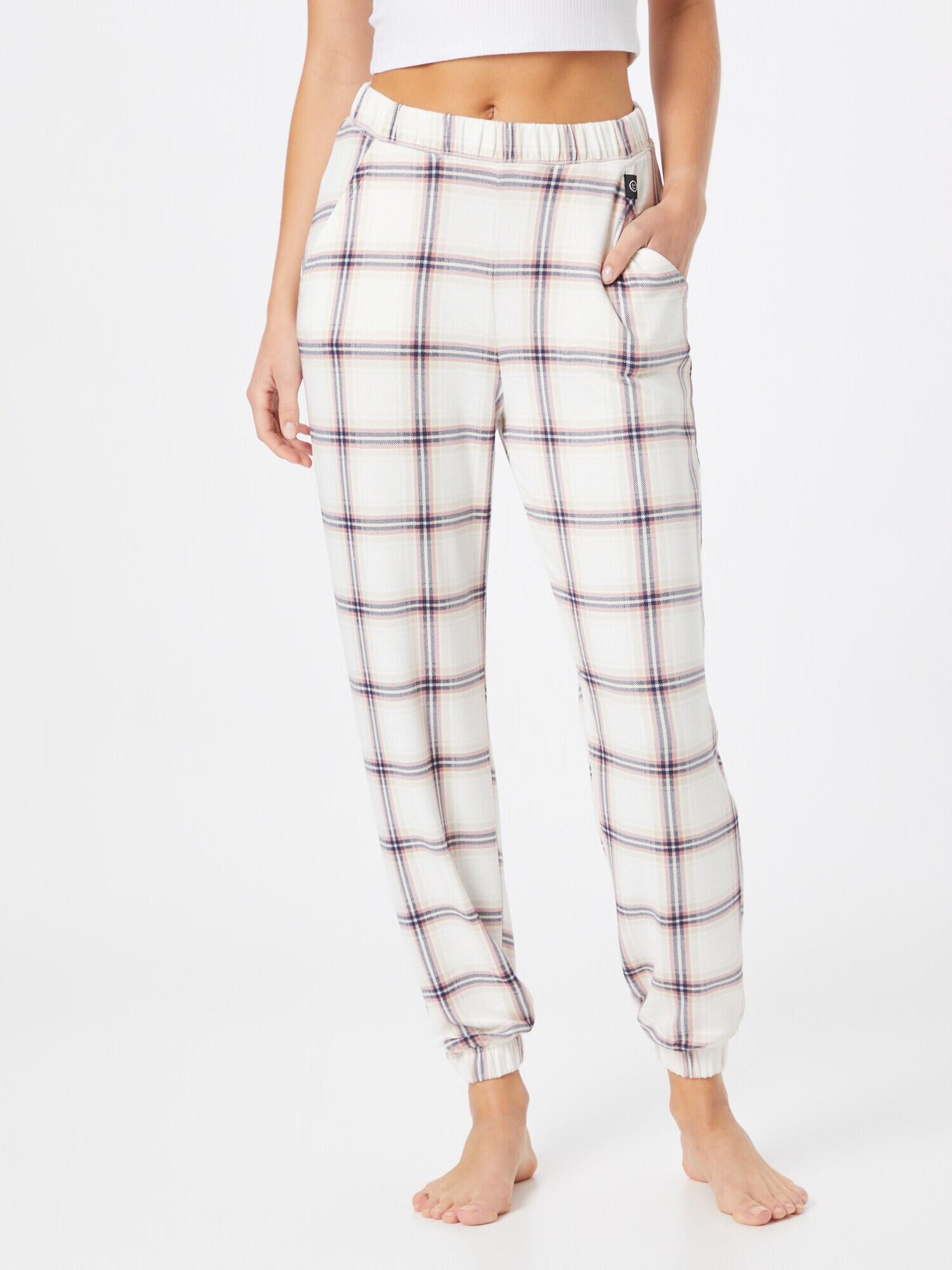 Gilly Hicks Pantaloni de pijama bleumarin / roz / alb - Pled.ro