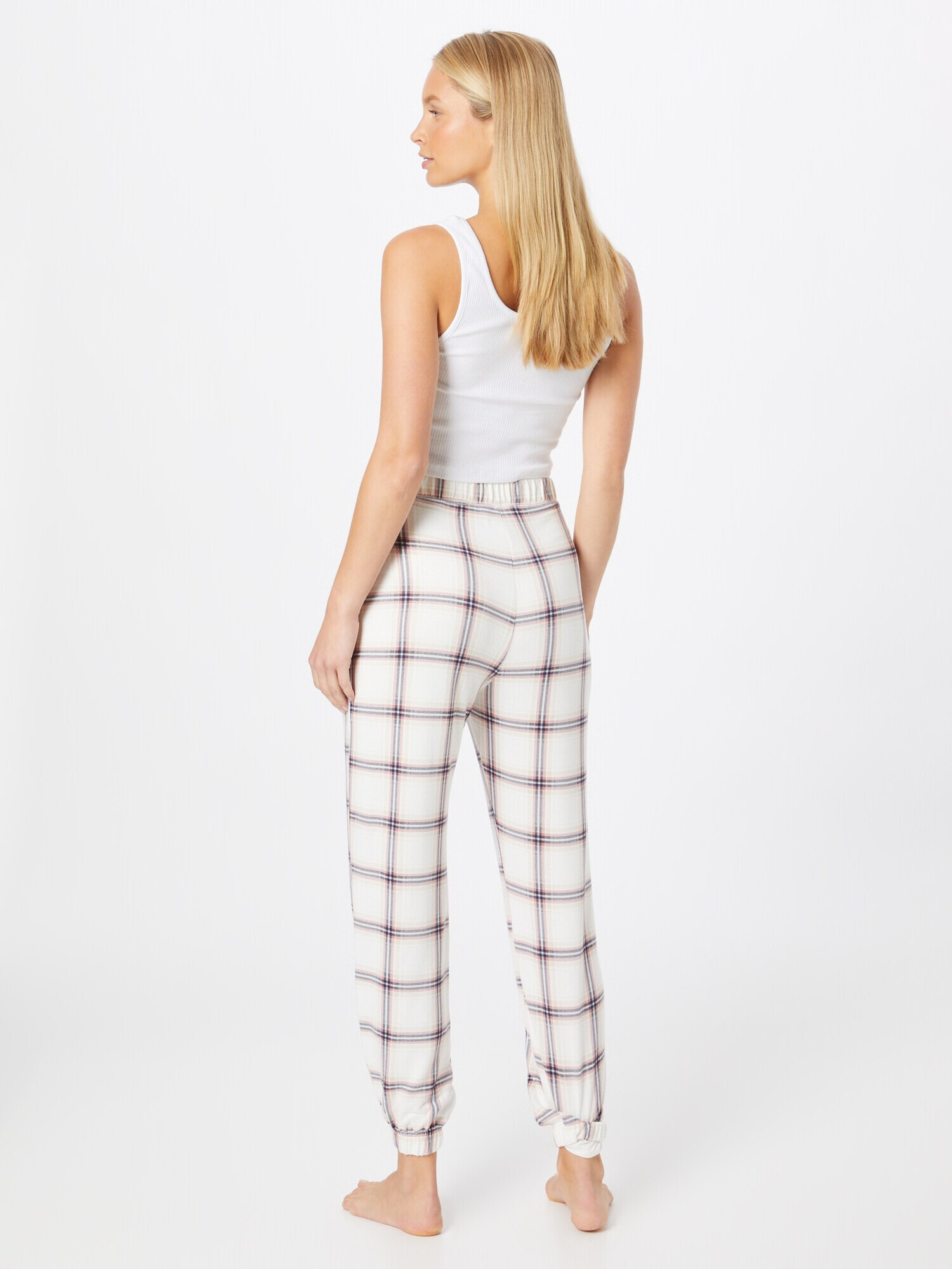 Gilly Hicks Pantaloni de pijama bleumarin / roz / alb - Pled.ro