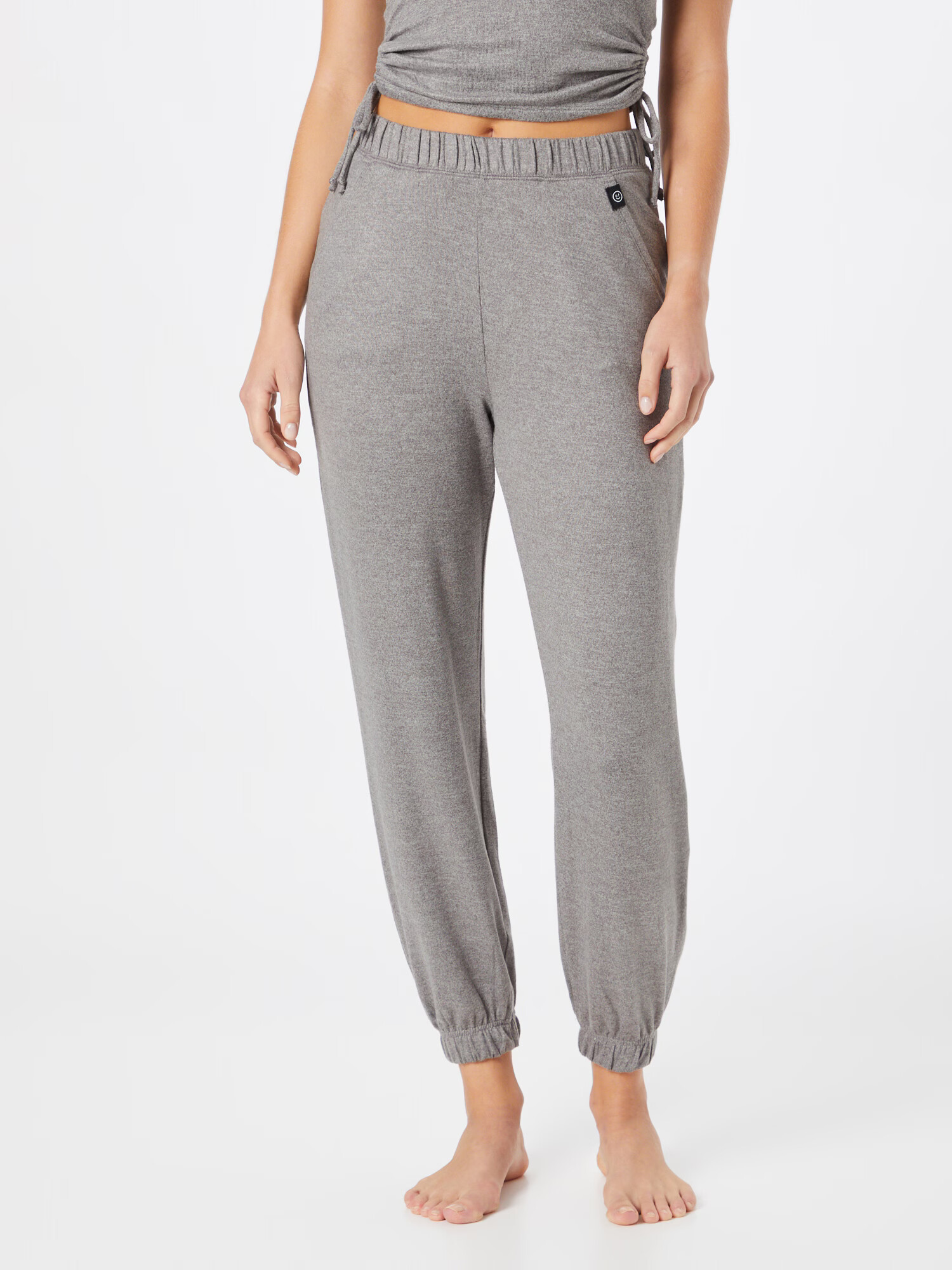 Gilly Hicks Pantaloni de pijama gri amestecat / negru / alb - Pled.ro