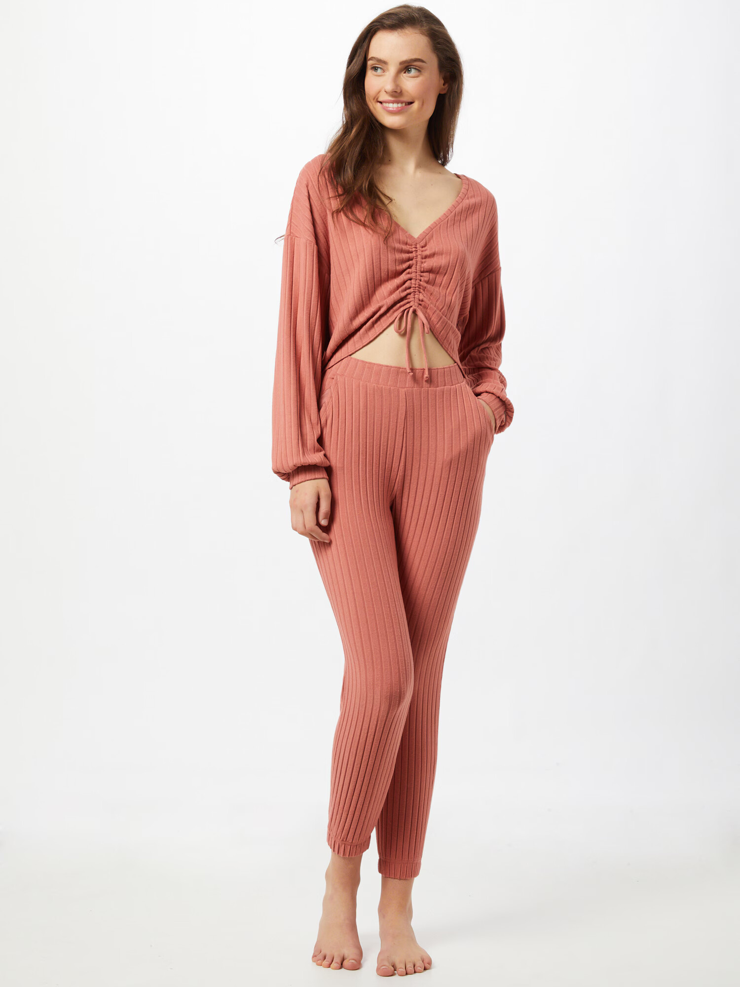 Gilly Hicks Pantaloni de pijama maro ruginiu - Pled.ro