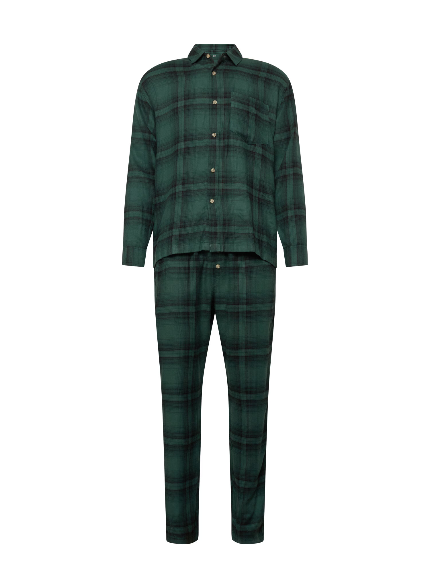 Gilly Hicks Pijama lungă verde pin / verde închis - Pled.ro