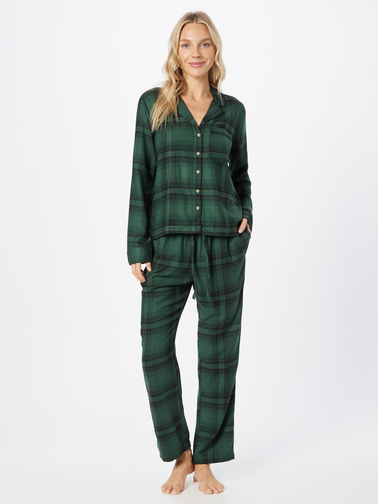 Gilly Hicks Pijama verde / negru - Pled.ro