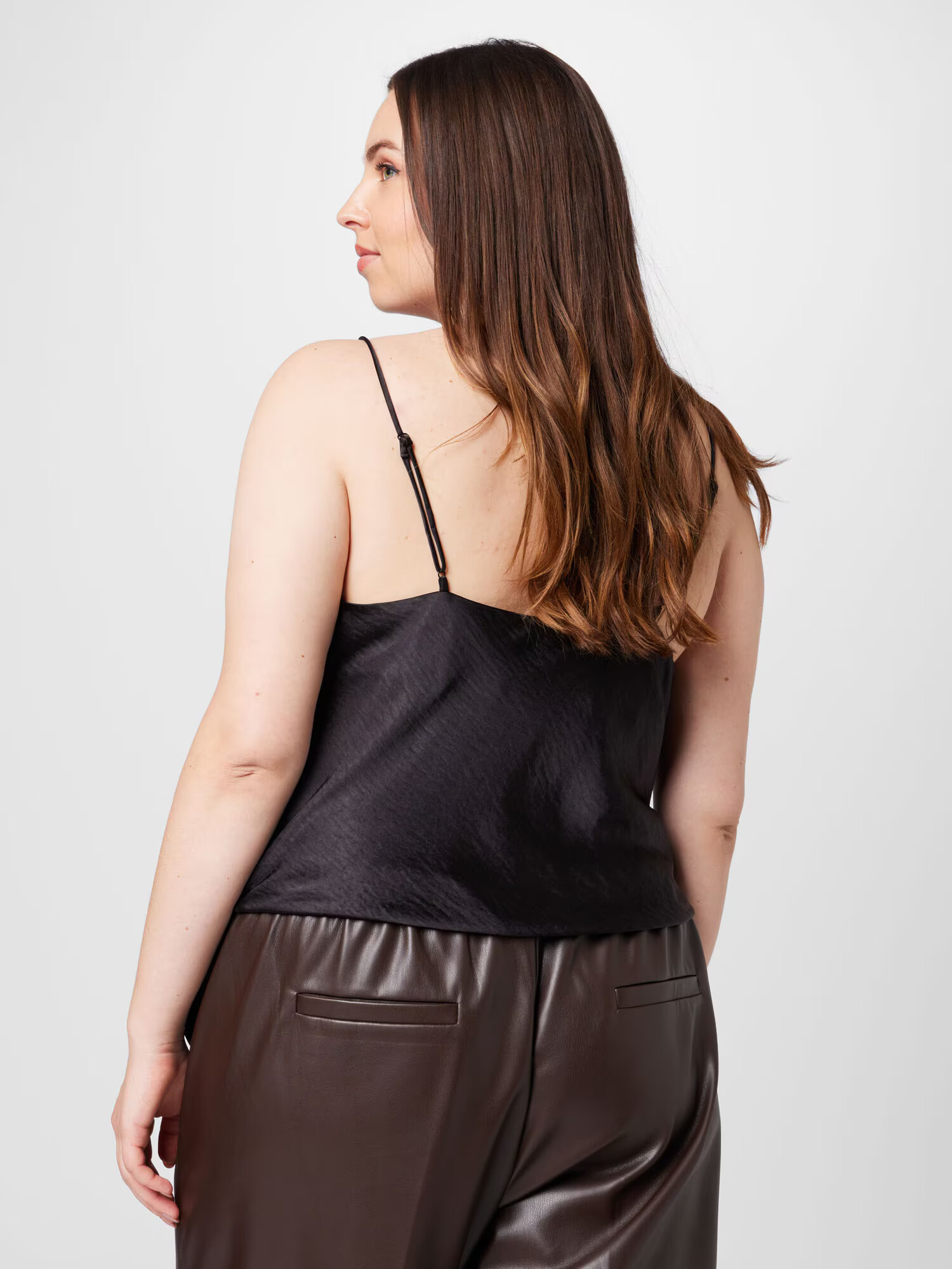 Gina Tricot Curve Top 'Sandra' negru - Pled.ro