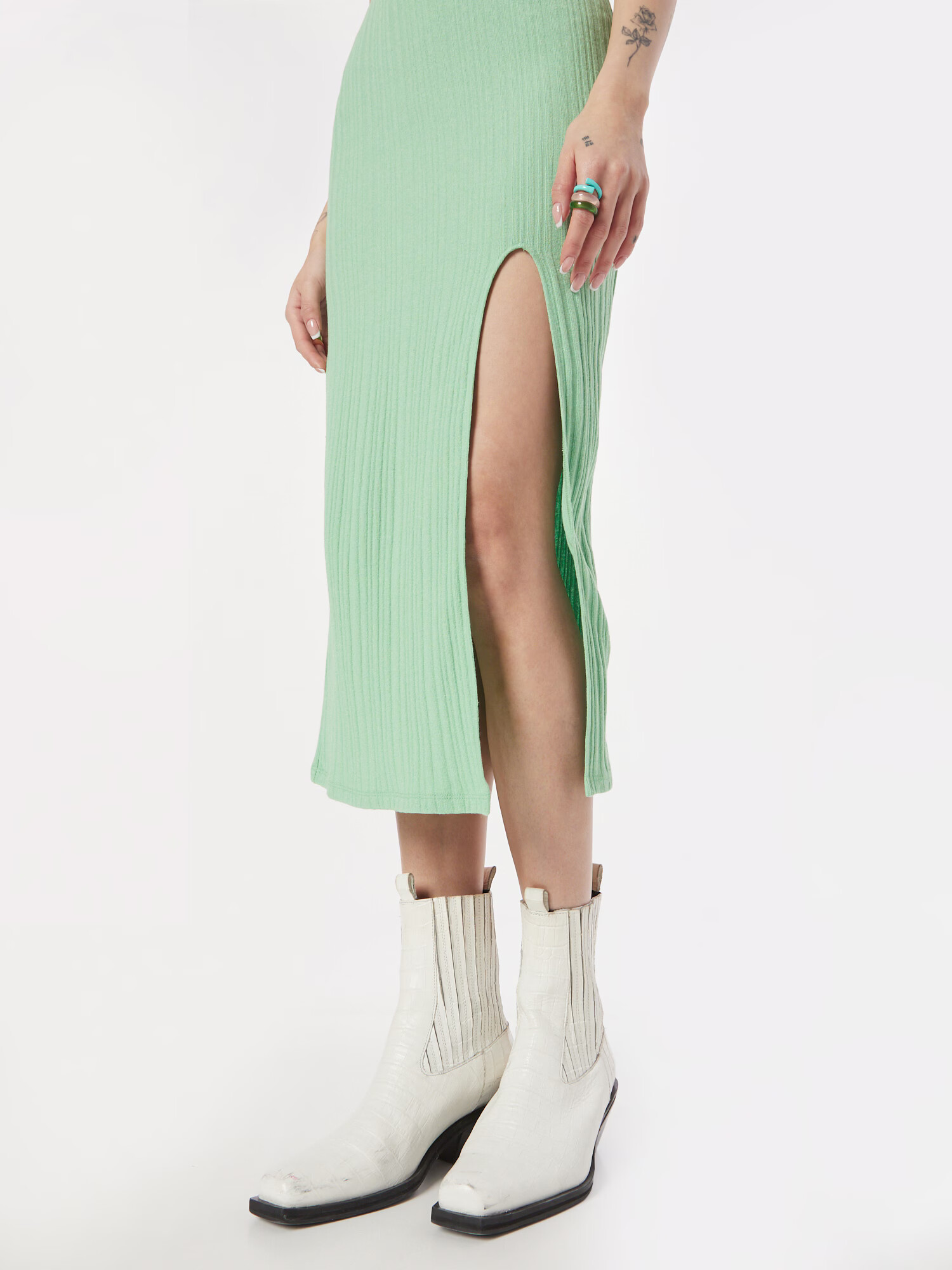 Gina Tricot Fustă 'Adela' verde pastel - Pled.ro