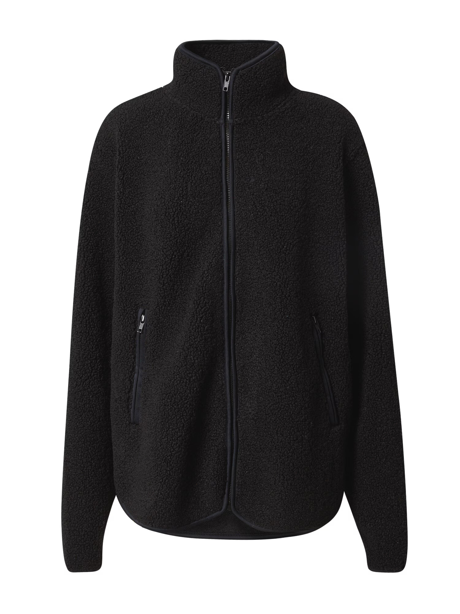 Gina Tricot Jachetă fleece 'Tara' negru - Pled.ro