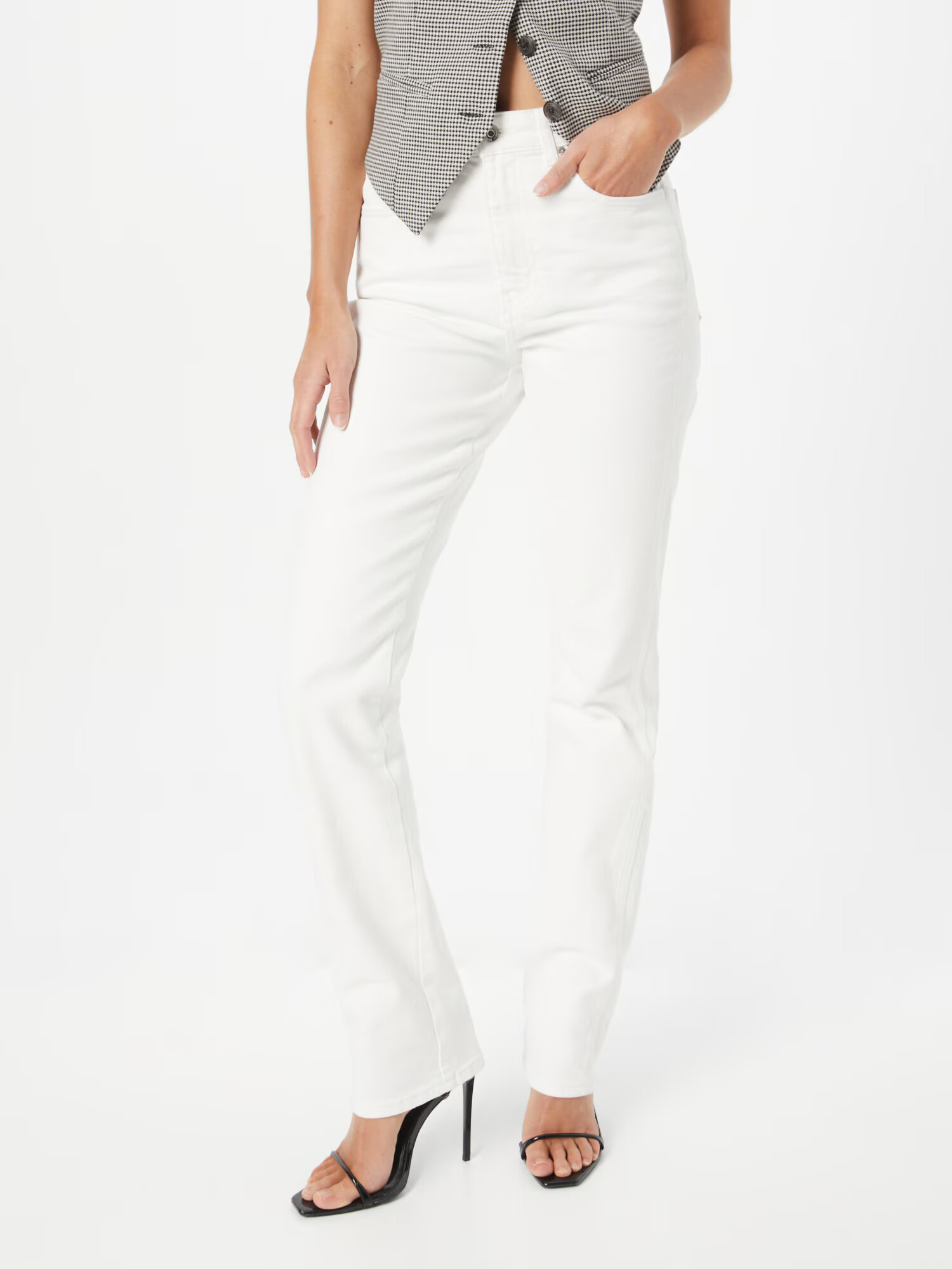 Gina Tricot Jeans alb - Pled.ro