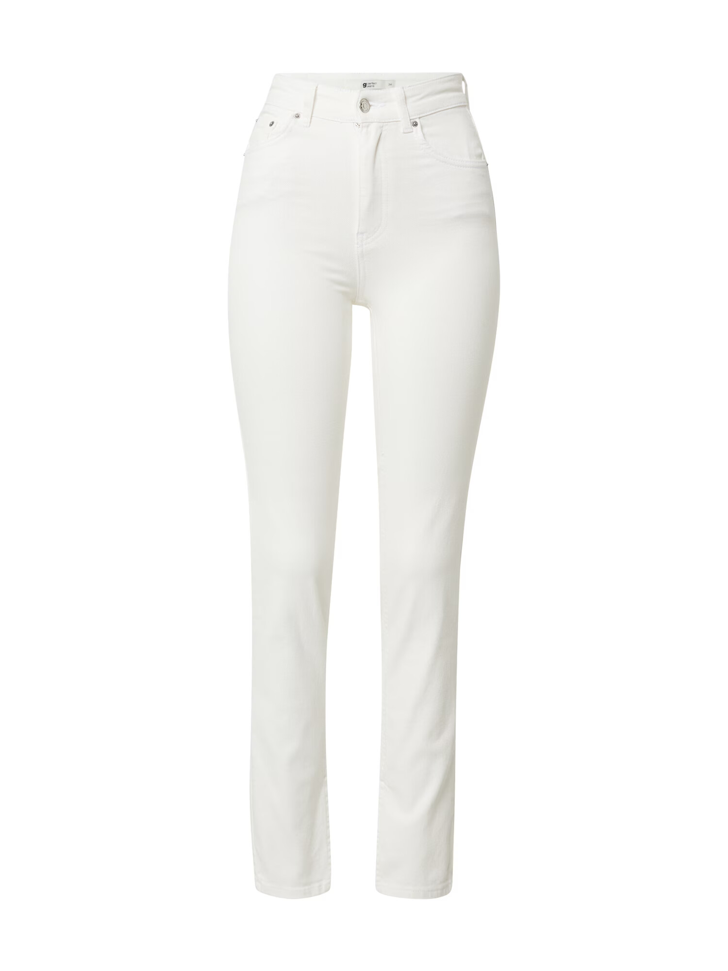 Gina Tricot Jeans alb denim - Pled.ro