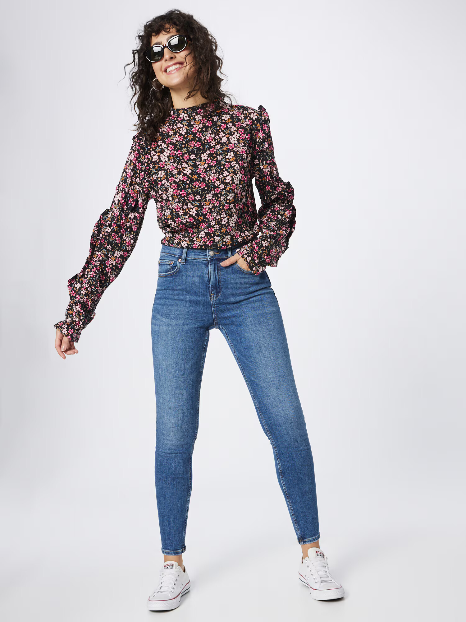 Gina Tricot Jeans albastru denim - Pled.ro