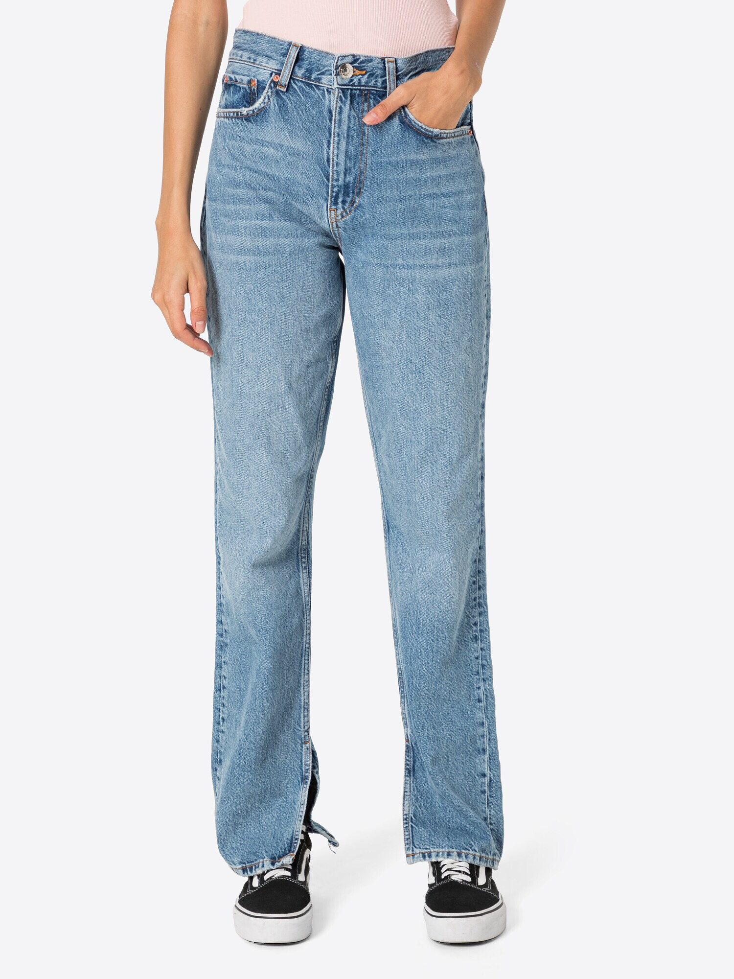 Gina Tricot Jeans albastru denim - Pled.ro