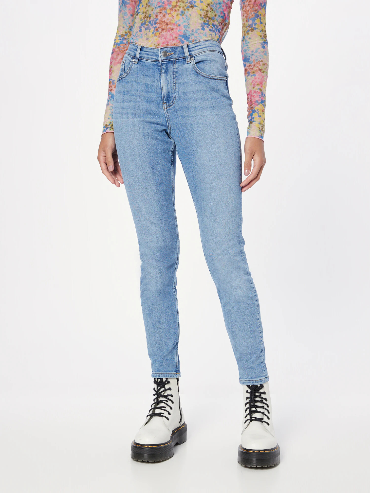 Gina Tricot Jeans albastru denim - Pled.ro