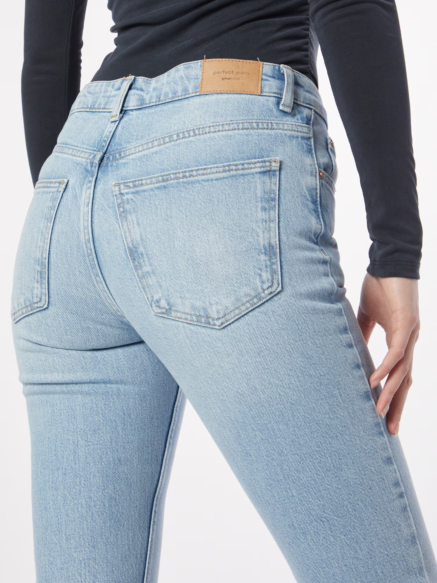 Gina Tricot Jeans albastru deschis - Pled.ro