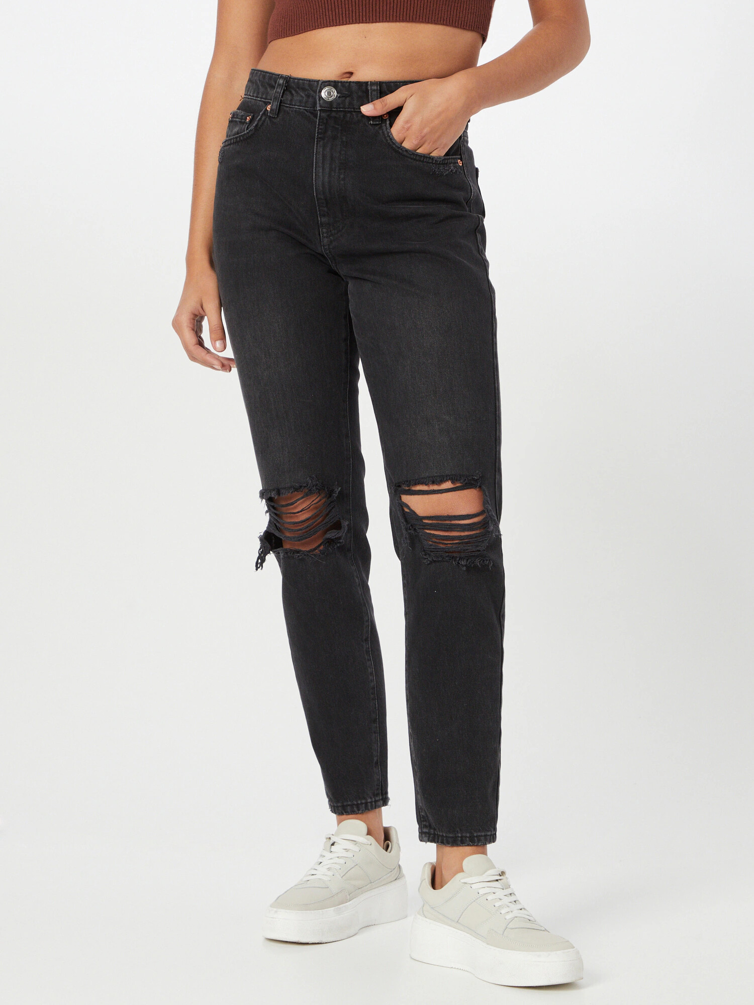 Gina Tricot Jeans 'Dagny' negru denim - Pled.ro