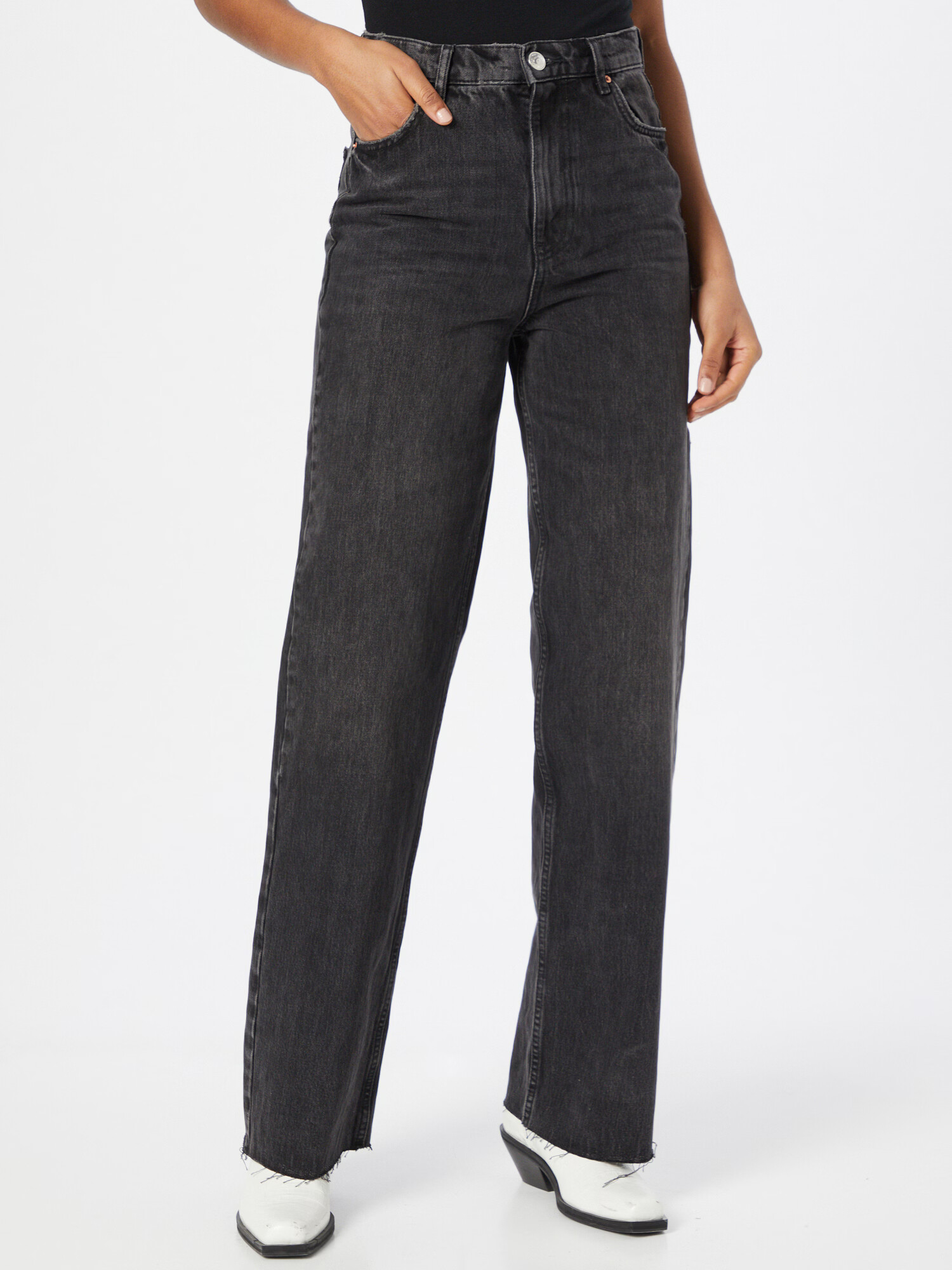 Gina Tricot Jeans 'Idun' negru denim - Pled.ro