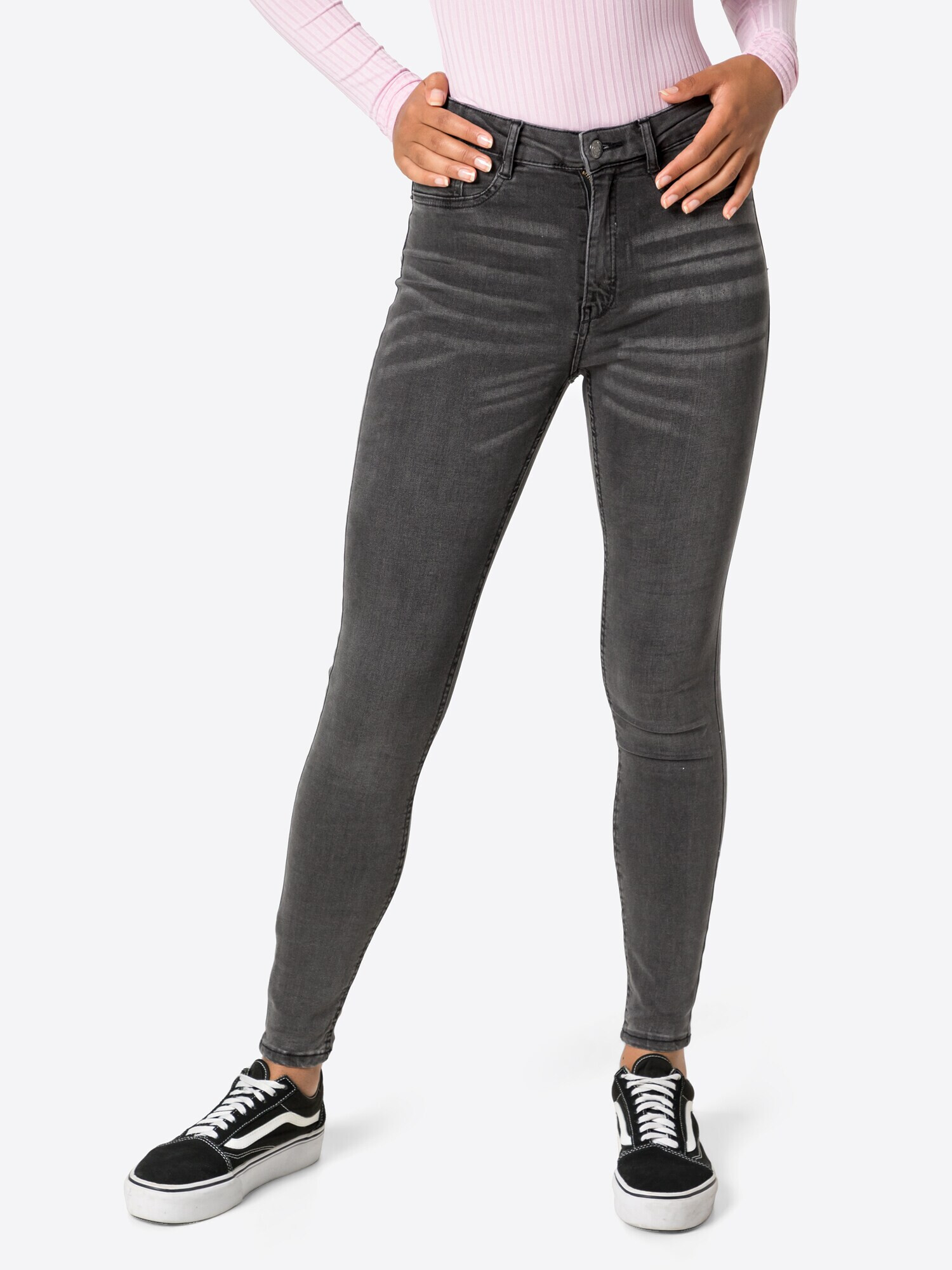 Gina Tricot Jeans 'Molly' gri închis - Pled.ro