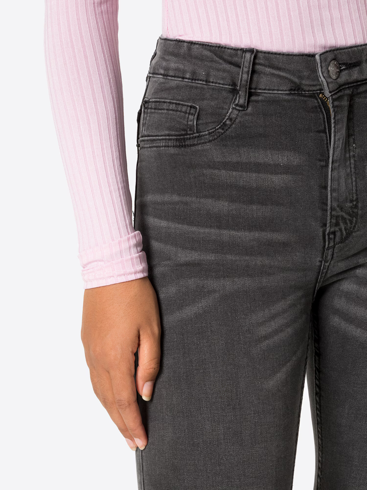 Gina Tricot Jeans 'Molly' gri închis - Pled.ro