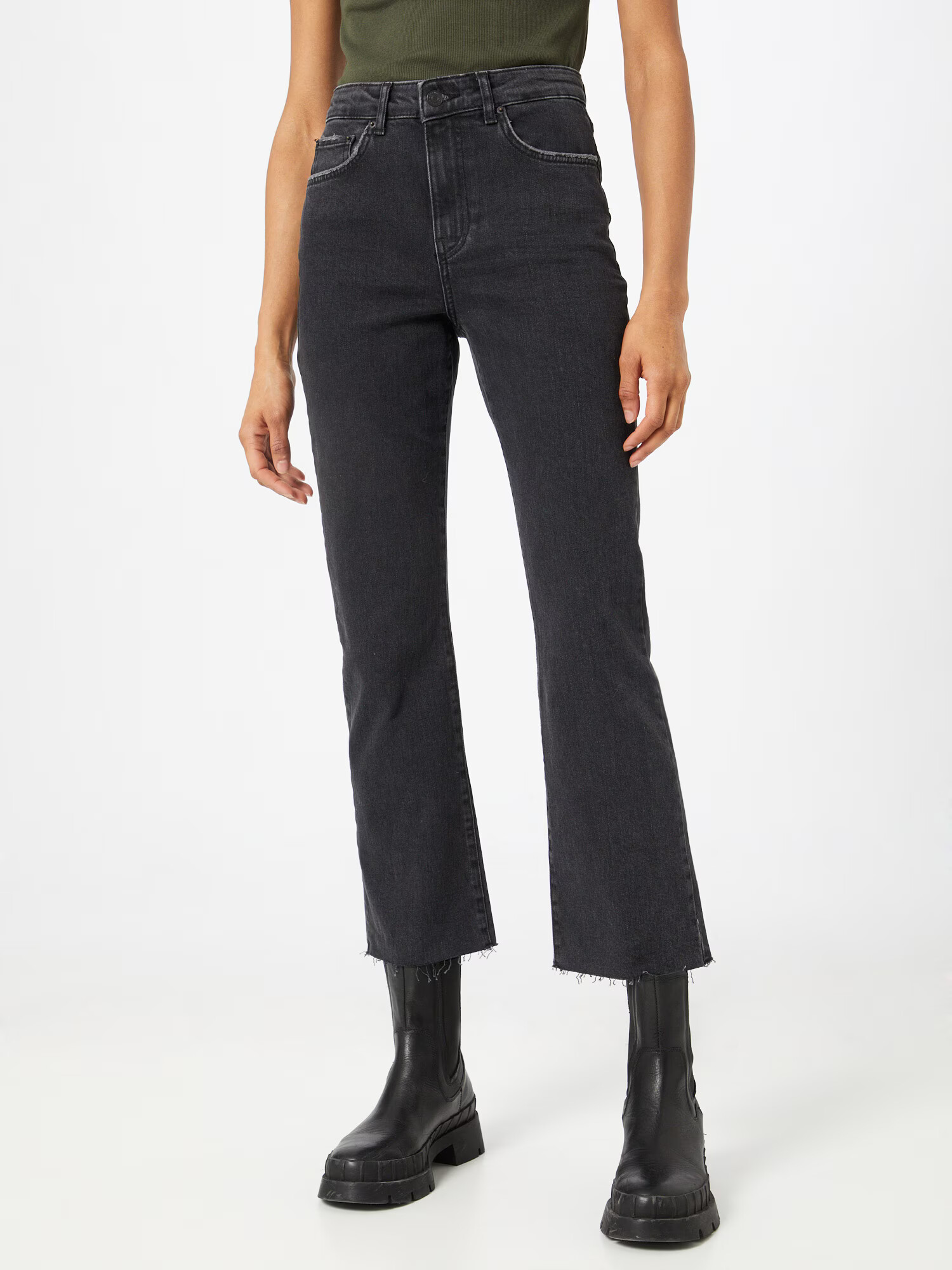 Gina Tricot Jeans 'Ylva' negru denim - Pled.ro