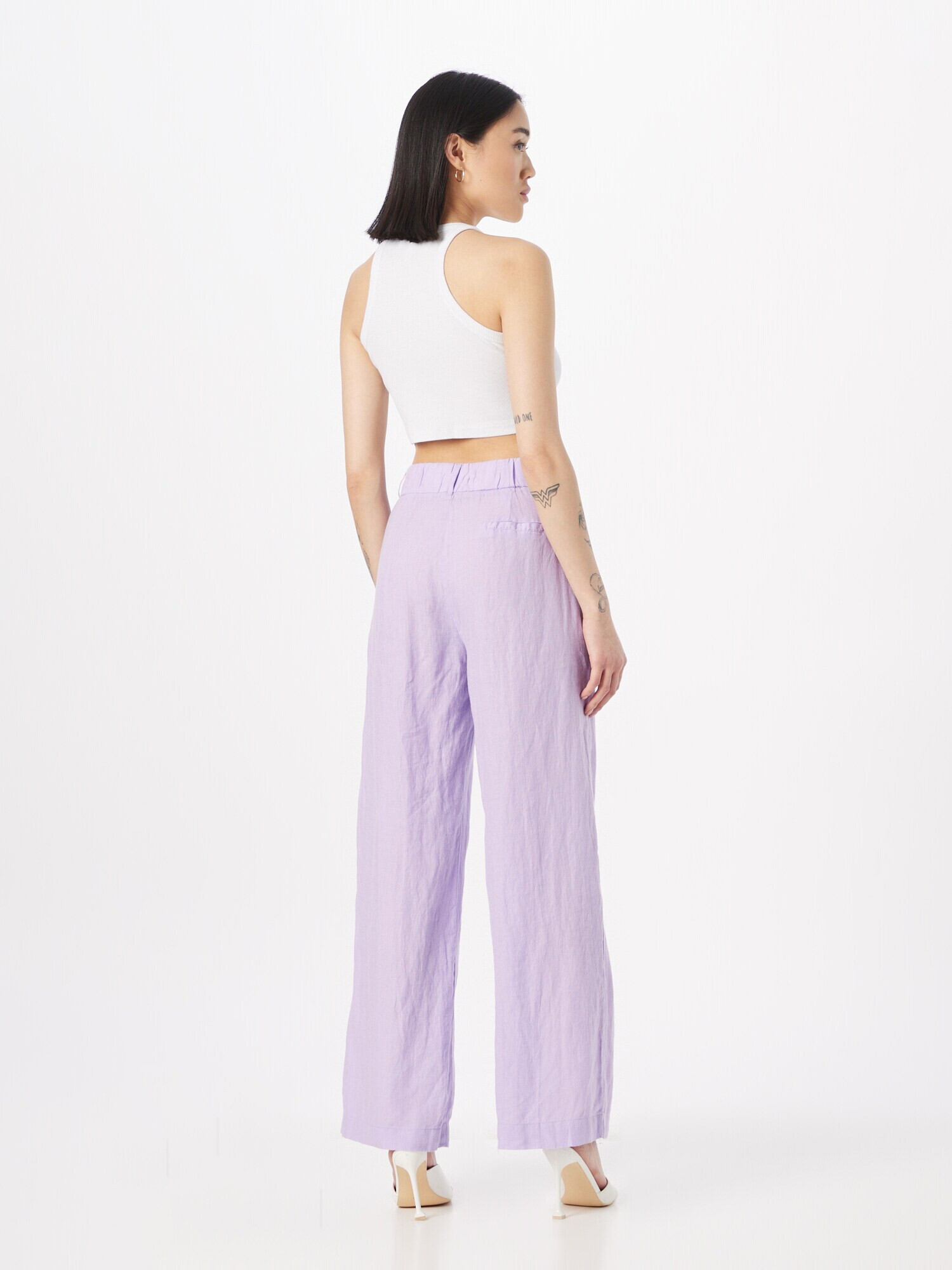 Gina Tricot Pantaloni cutați 'Denise' mov pastel - Pled.ro