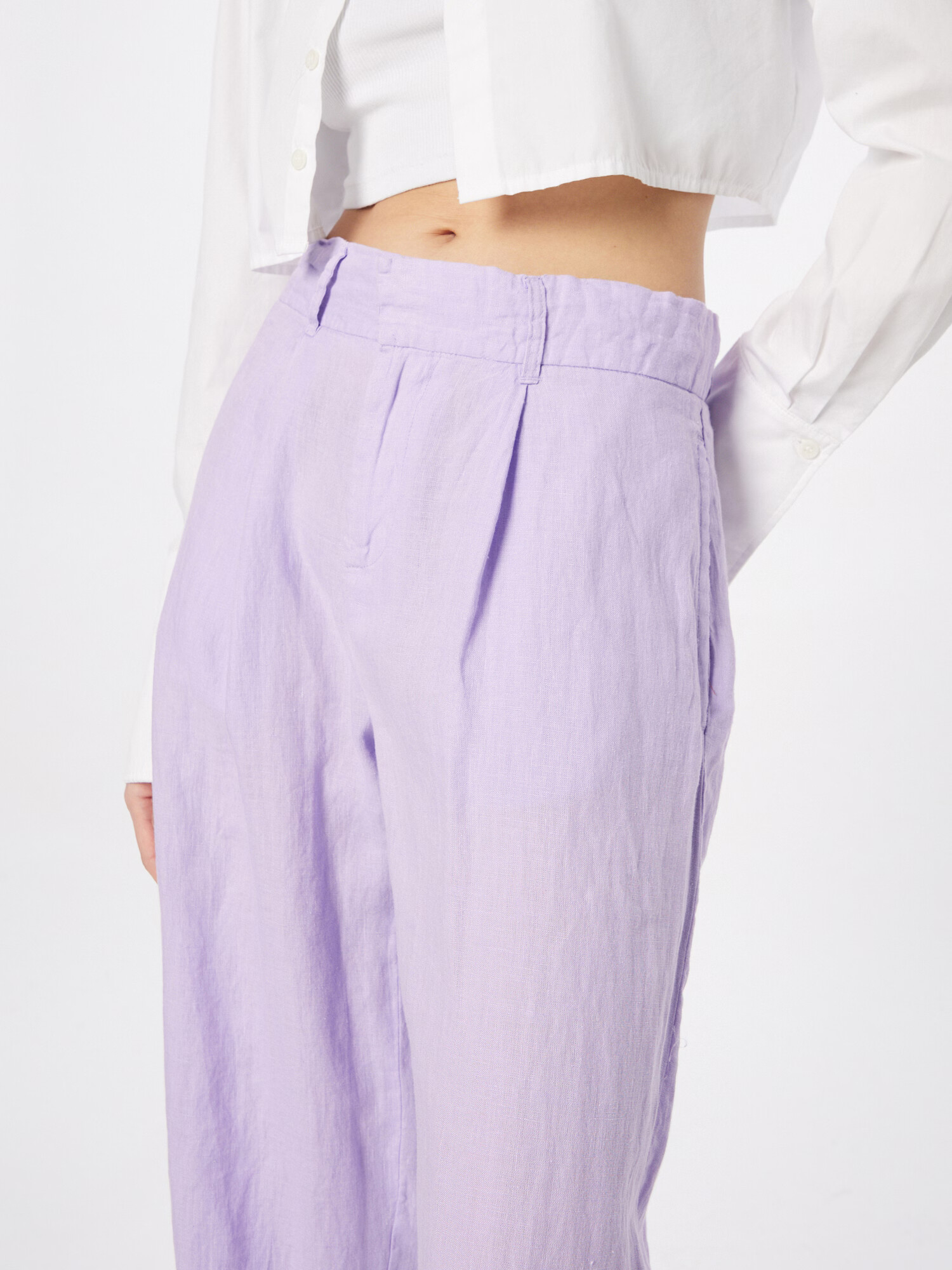 Gina Tricot Pantaloni cutați 'Denise' mov pastel - Pled.ro