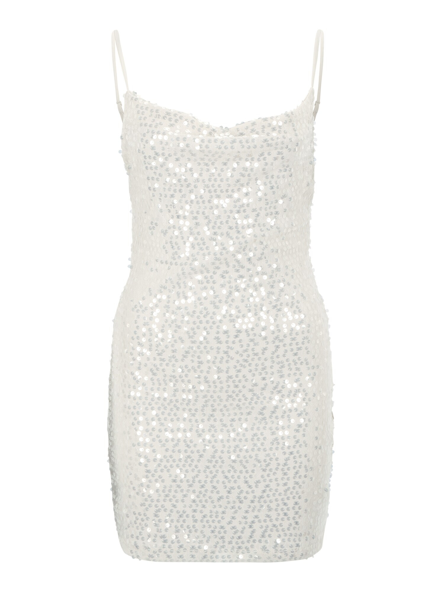 Gina Tricot Rochie de cocktail 'Calli' argintiu / alb murdar - Pled.ro