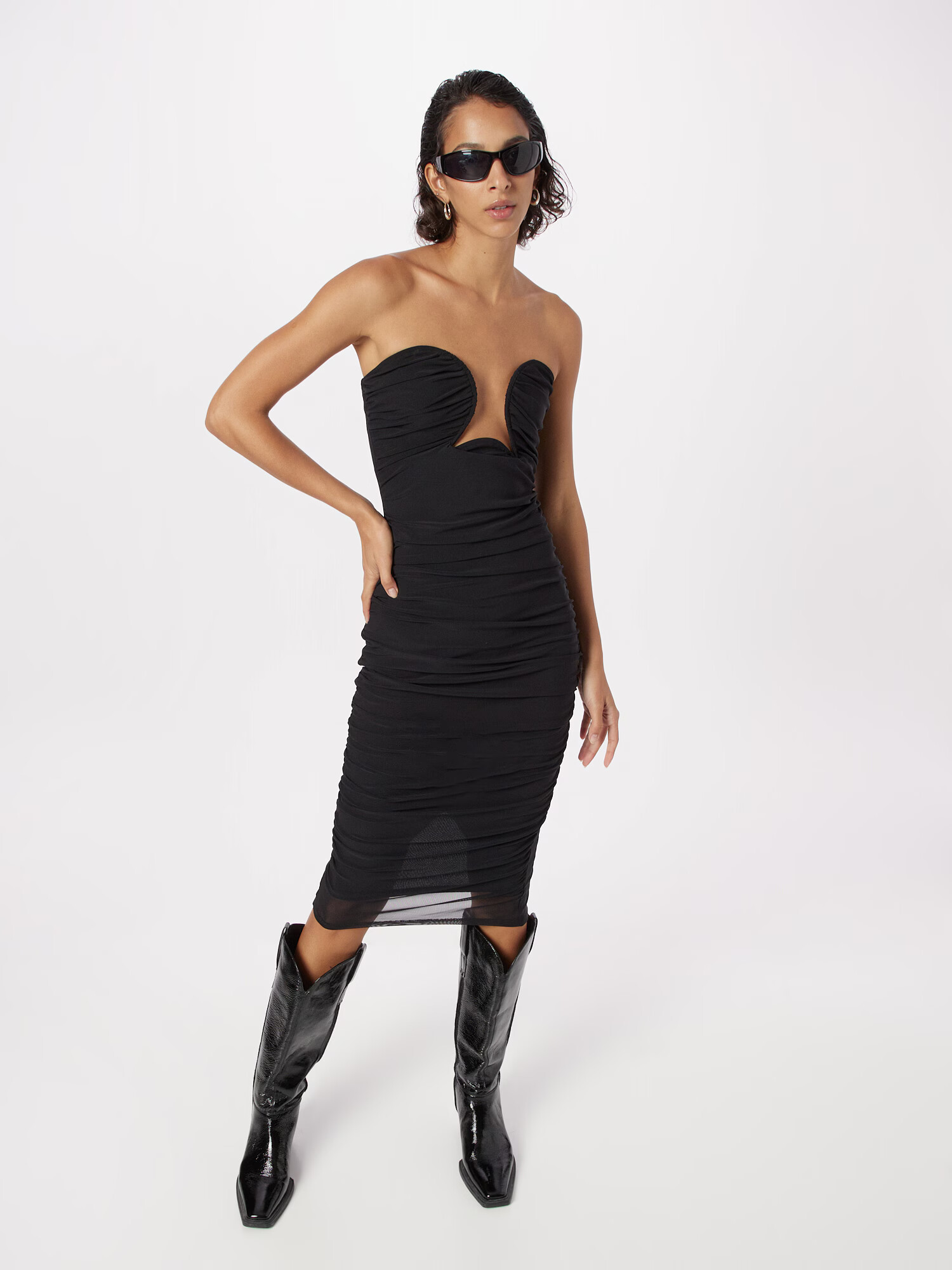 Gina Tricot Rochie de cocktail negru - Pled.ro