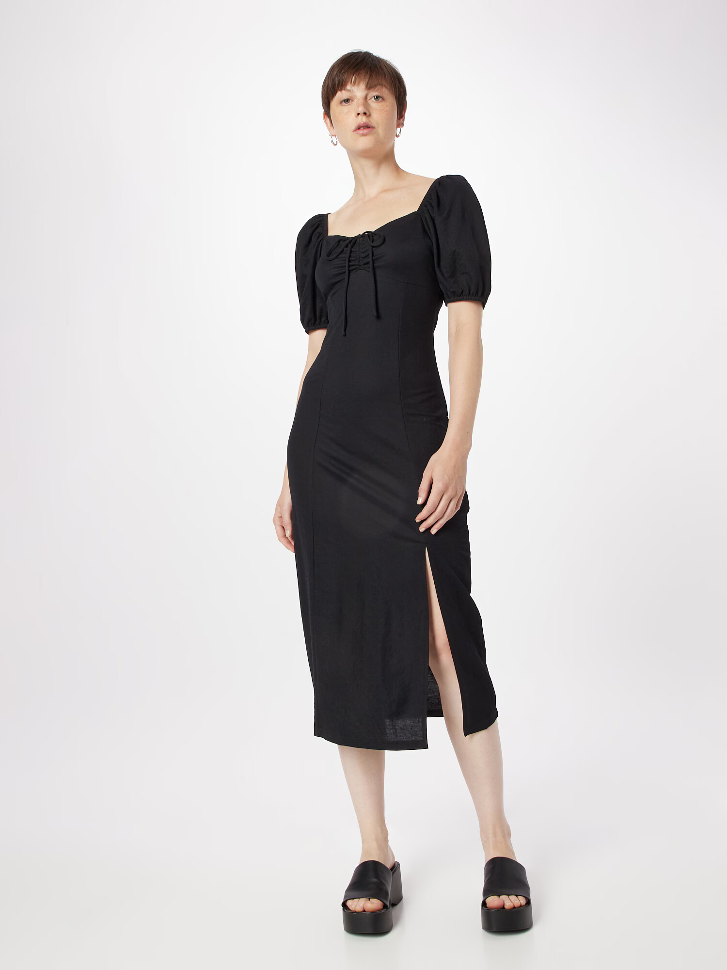 Gina Tricot Rochie de vară negru - Pled.ro