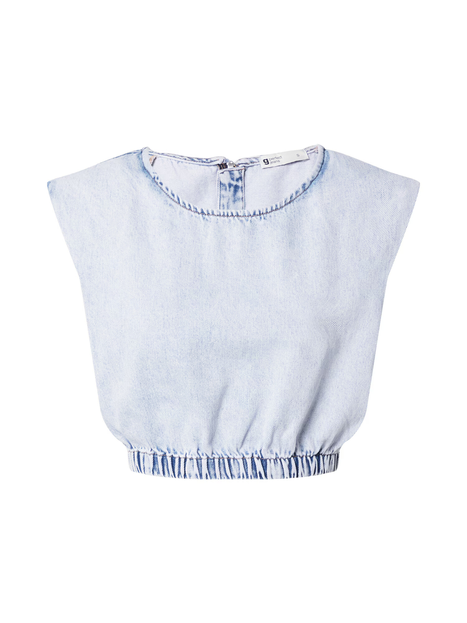 Gina Tricot Top albastru denim - Pled.ro