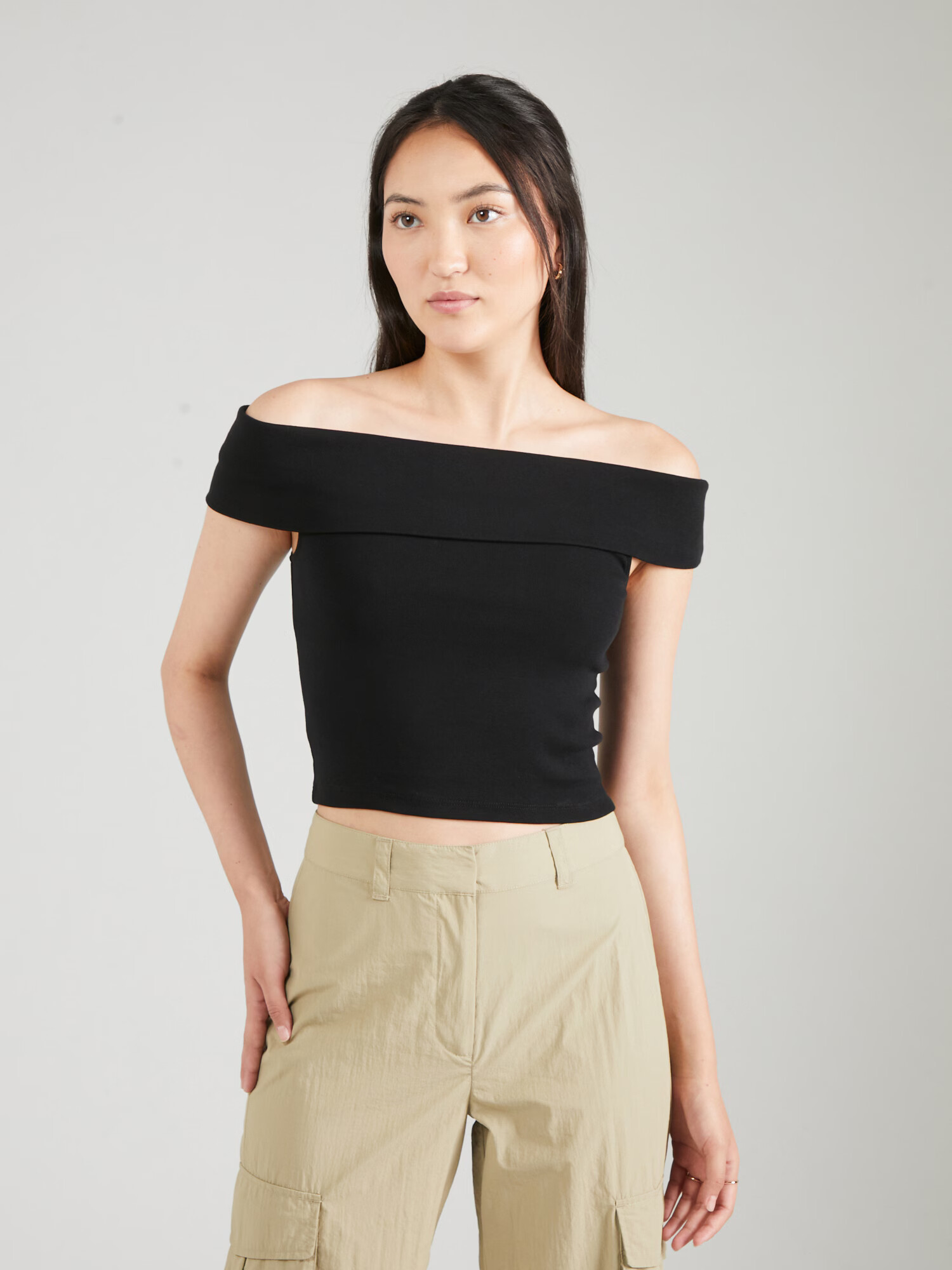 Gina Tricot Top negru - Pled.ro