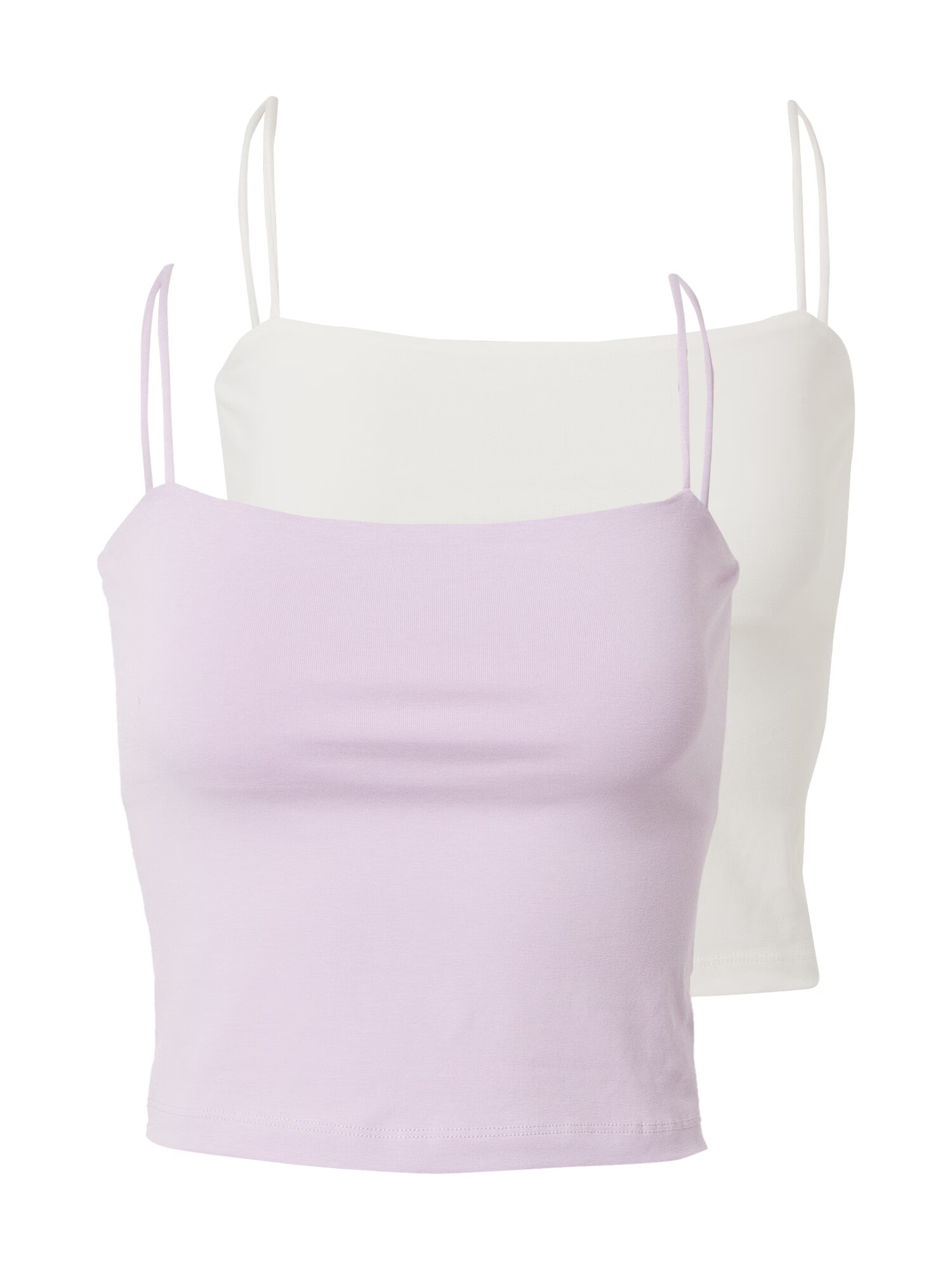 Gina Tricot Top 'Scarlet' mov pastel / alb - Pled.ro